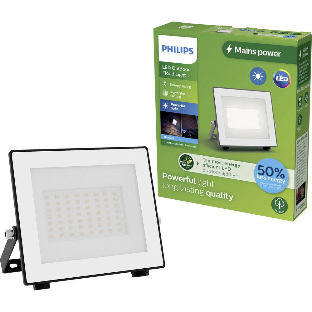 Philips LED Flutlichtstrahler Philips LED Lois 929004642901 LED-Außenstrahler 14 W Leuchtfarben: Ka