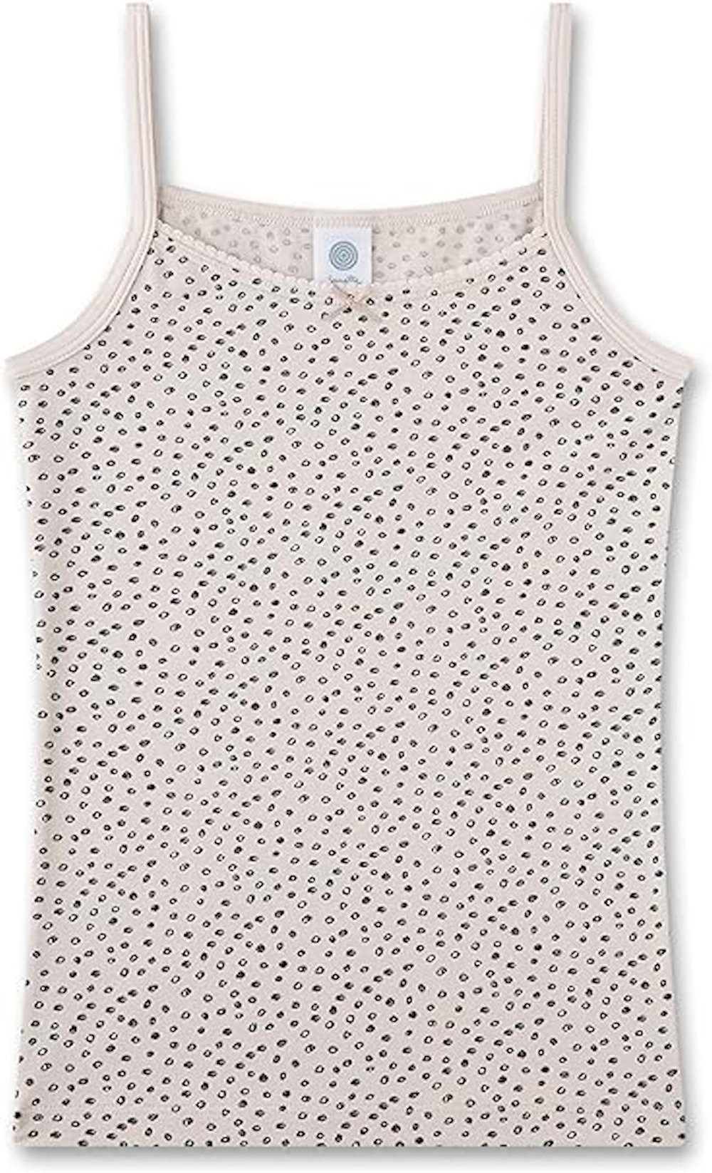 Sanetta Unterhemd Sanetta Mädchen Unterhemd Top Hemd gepunktet beige (kein Set, 1-St)