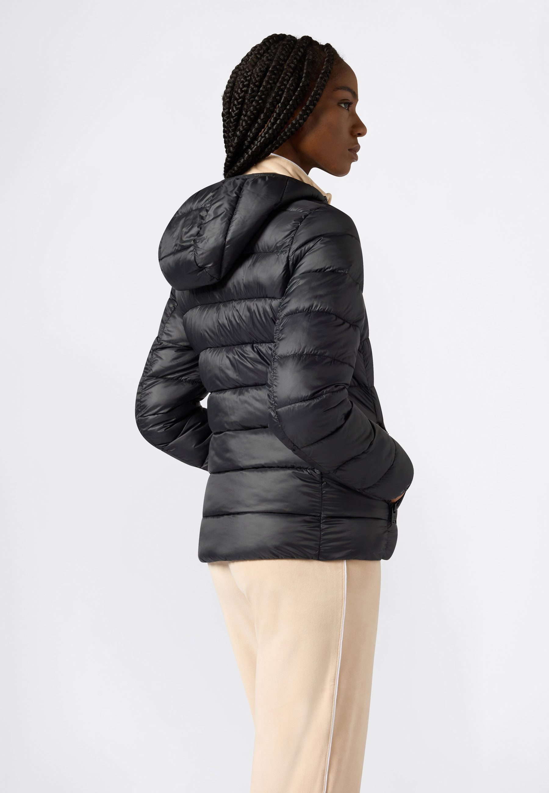 Champion Steppjacke Light Outdoor Polyfilled Hooded Jacket für Erwachsene, aus Polyamid, mit Polyester-Futter und Wattierung