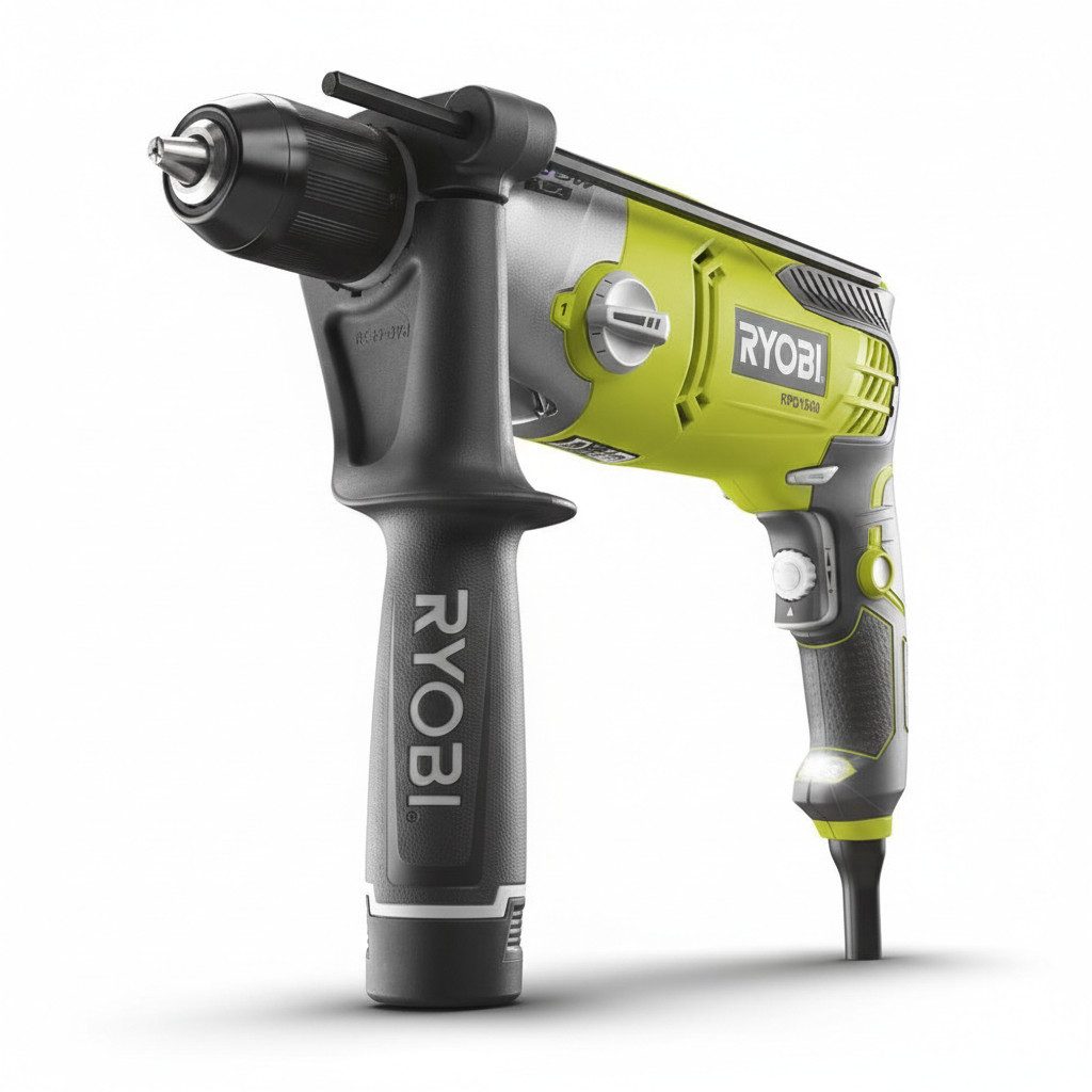 Ryobi Akku-Schlagbohrmaschine Ryobi RPD1200-K Schlagbohrmaschine 1200W 2-Gang 360° Griff mit Koffer