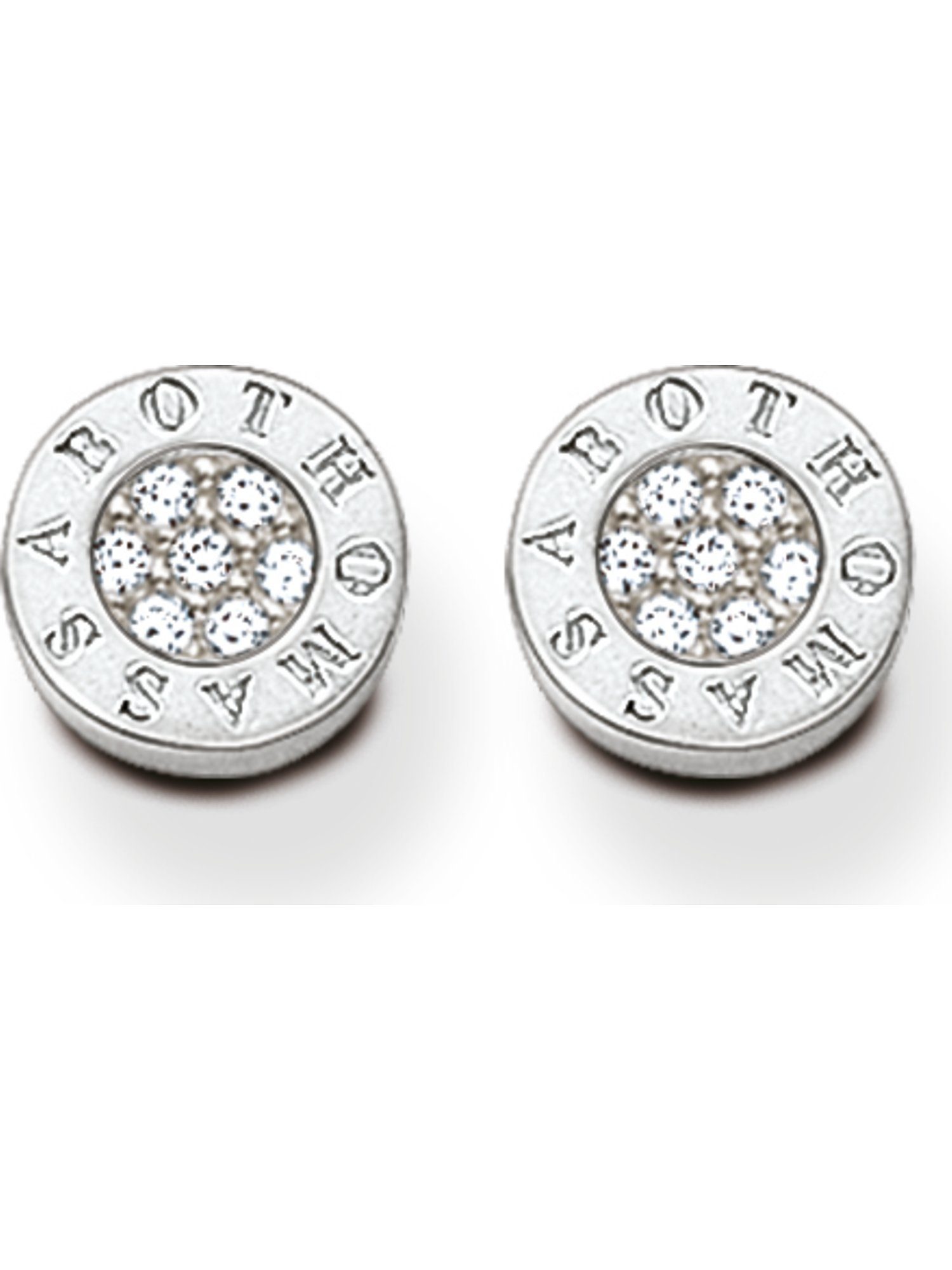 Paar Ohrstecker Thomas Sabo Damen-Ohrstecker 925er Silber Zirkonia