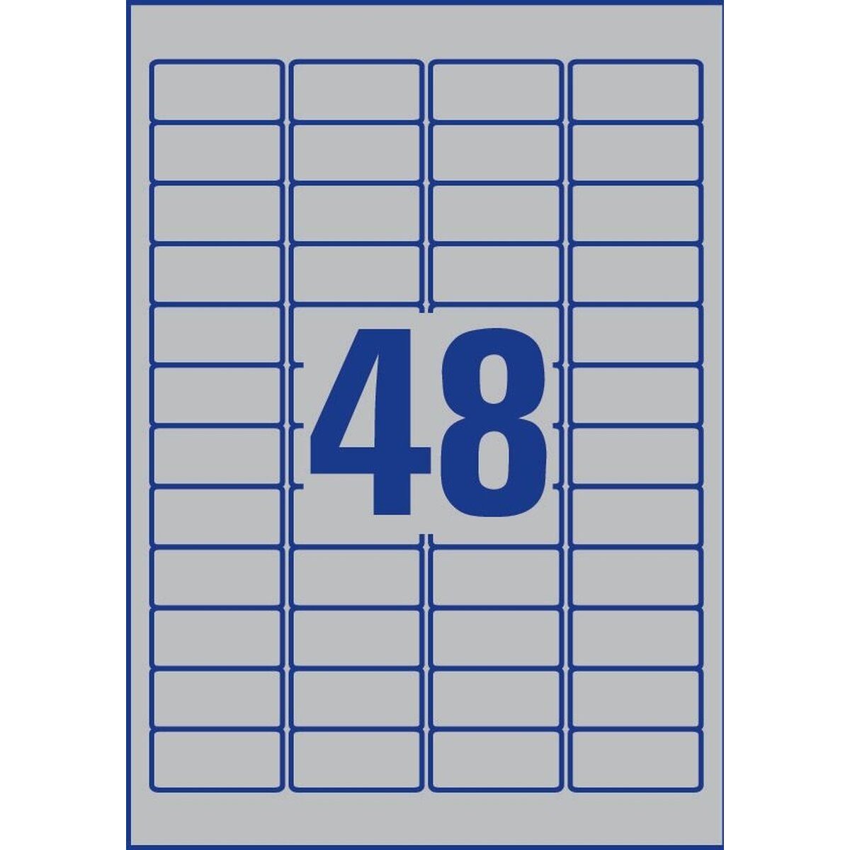 Avery Zweckform Etiketten Typenschild-Etiketten 45,7x21,2mm elektronische Komponenten VE=100 Bog