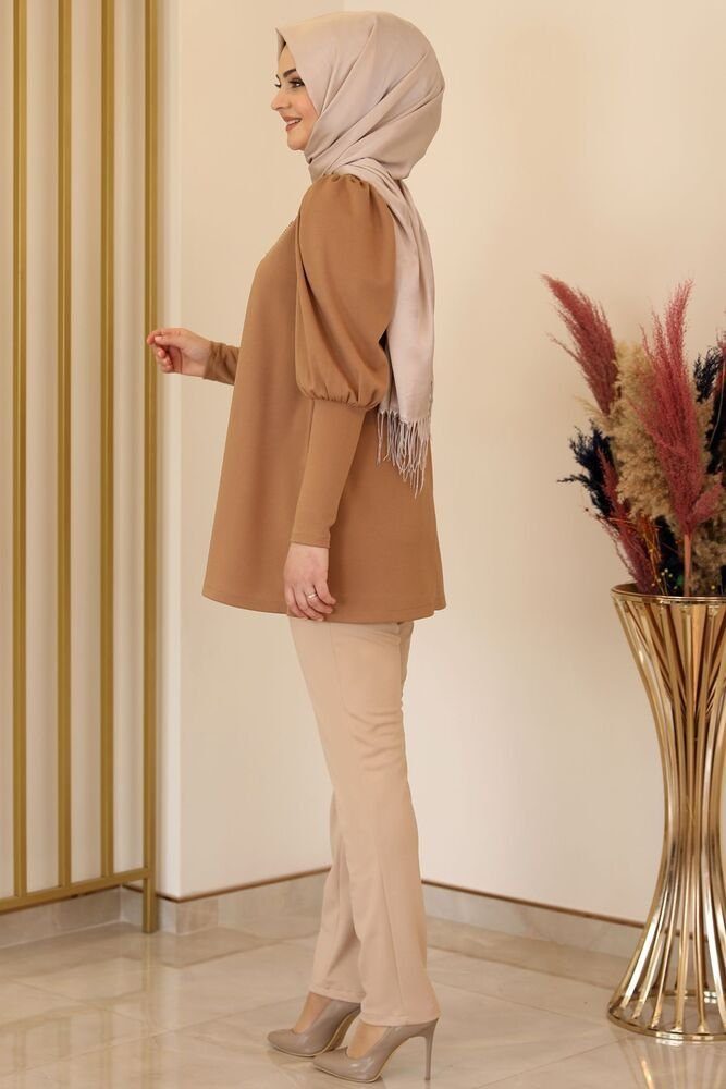 Modavitrini Tunika Damen Tunika Longtunika Hijab Tunika lange Tunika Modest (IKON)