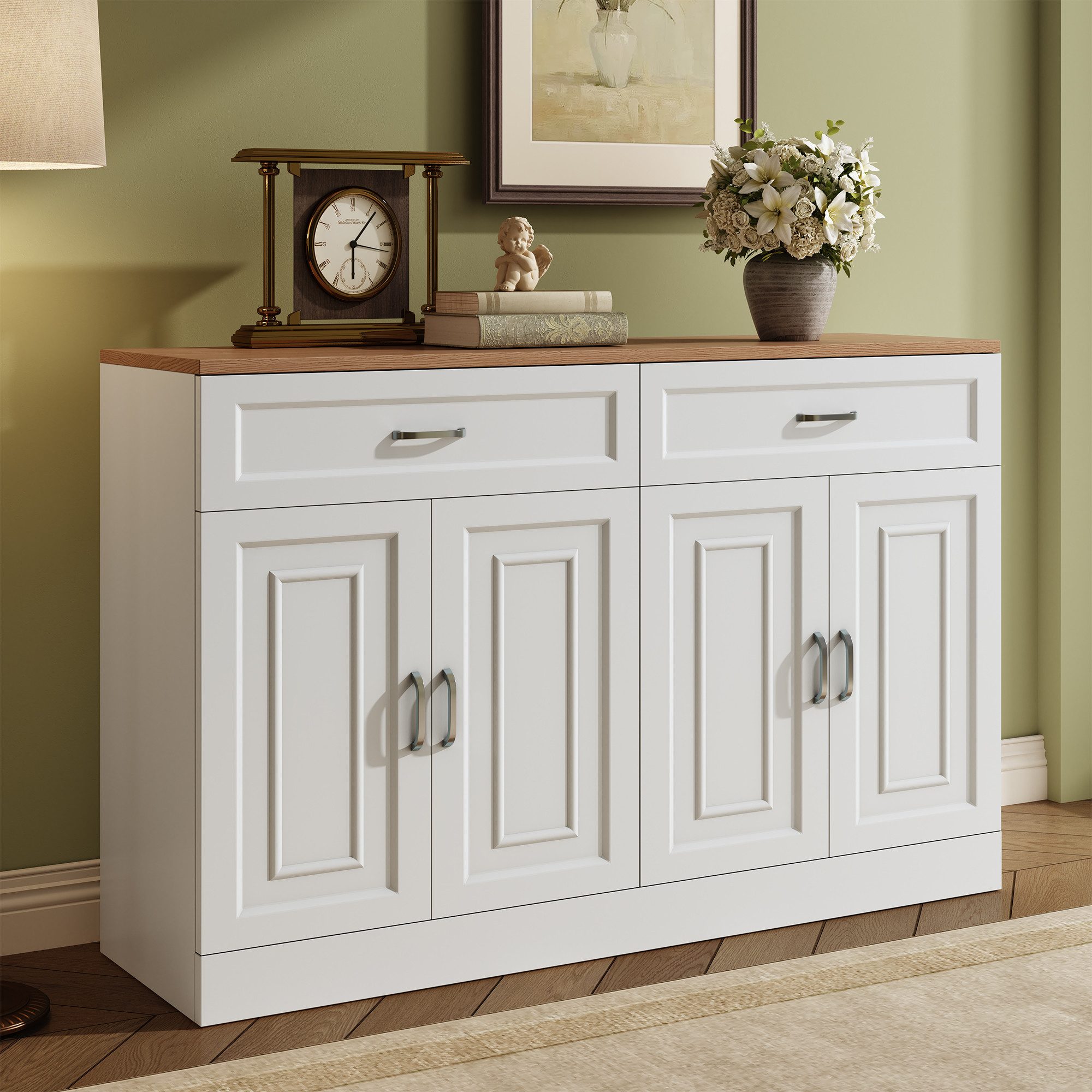 MODFU Sideboard Sideboard (Kommode, Anrichte, Esszimmerschrank, 1 St., 120 günstig online kaufen