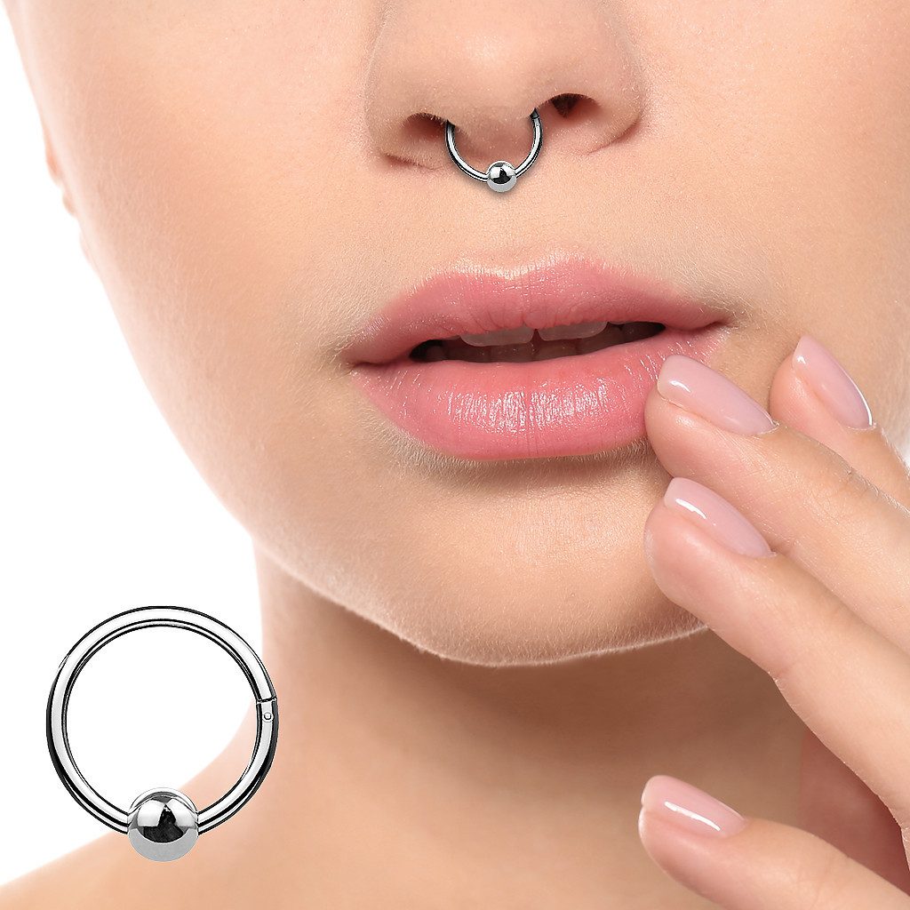 Taffstyle Nasenpiercing Titan Septum Piercing Ring günstig online kaufen