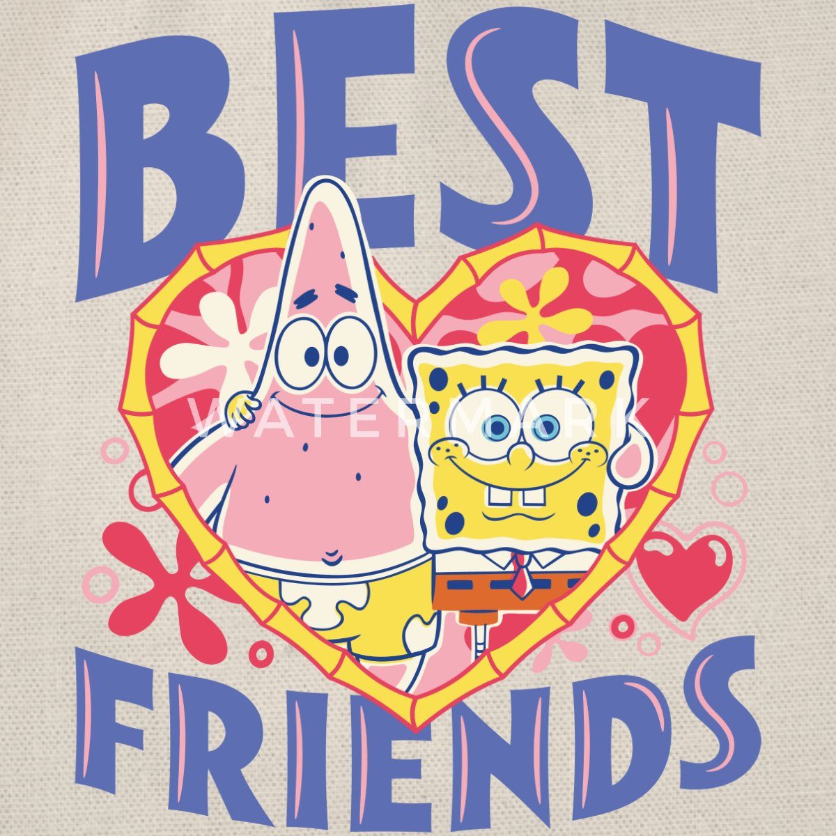 Spreadshirt Turnbeutel Spongebob Schwammkopf Und Patrick Beste Freunde Turnbeutel (1-tlg)
