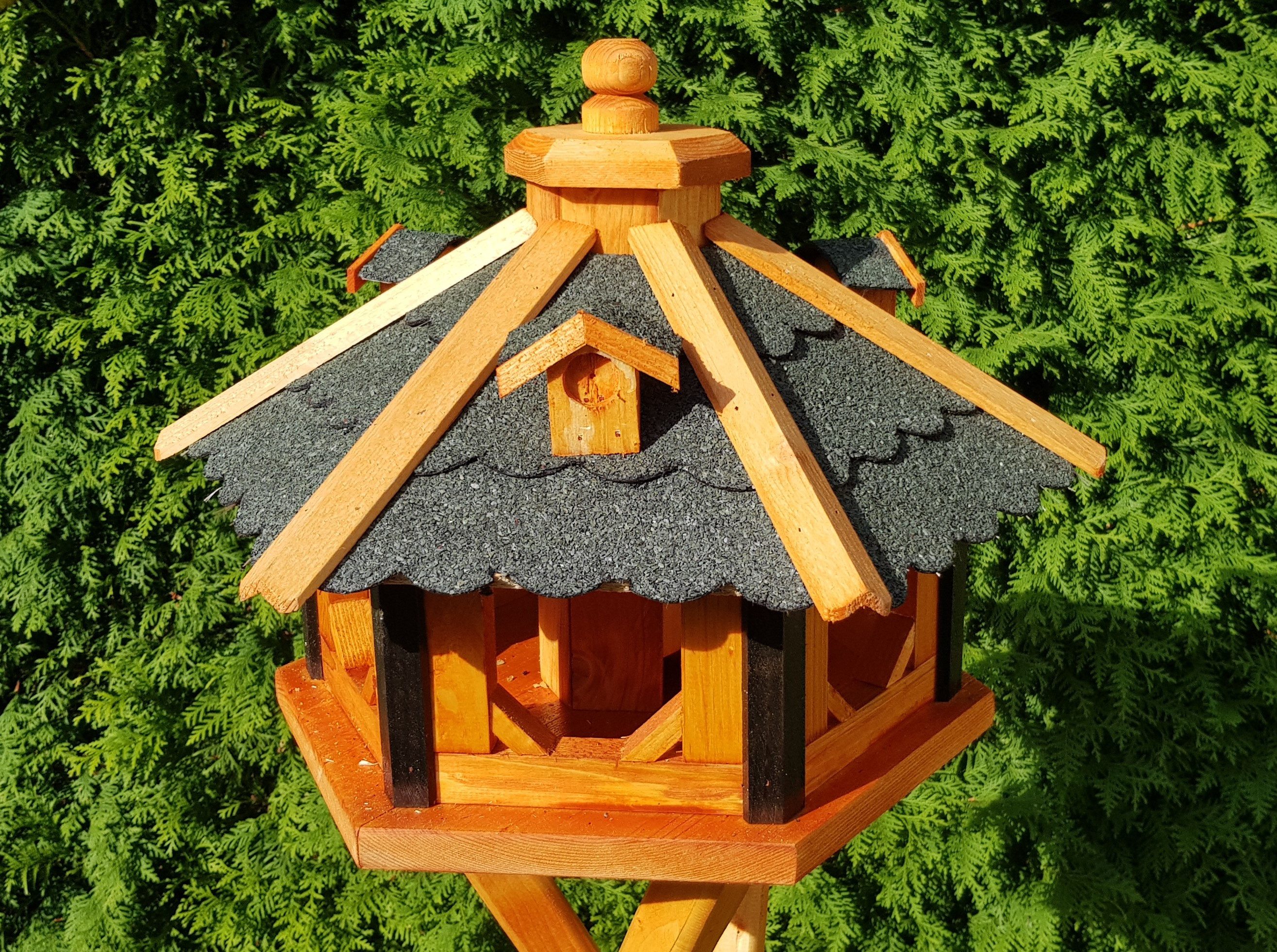 Holzdekoladen Vogelhaus Vogelhaus 48x33 cm aus Holz Größe L Typ 9