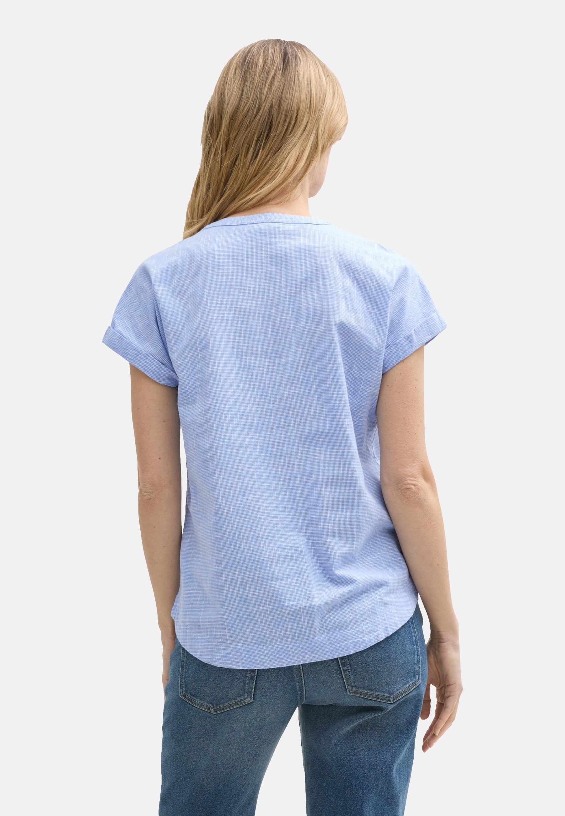 TOM TAILOR Kurzarmbluse Bluse dünnes Kurzarmshirt (1-tlg)