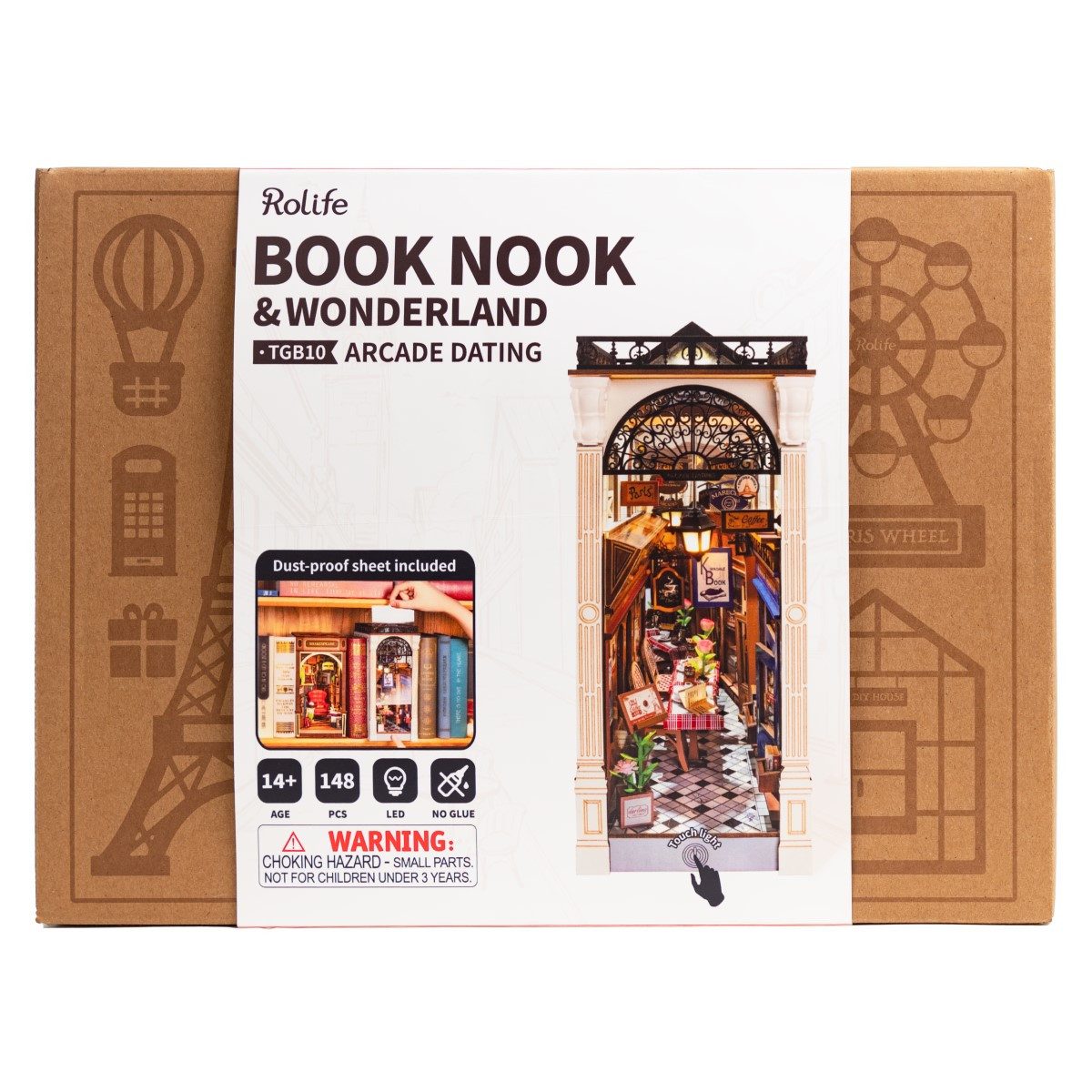 ROLIFE 3D-Puzzle Book Nook "Arcade Dating", 148 Puzzleteile