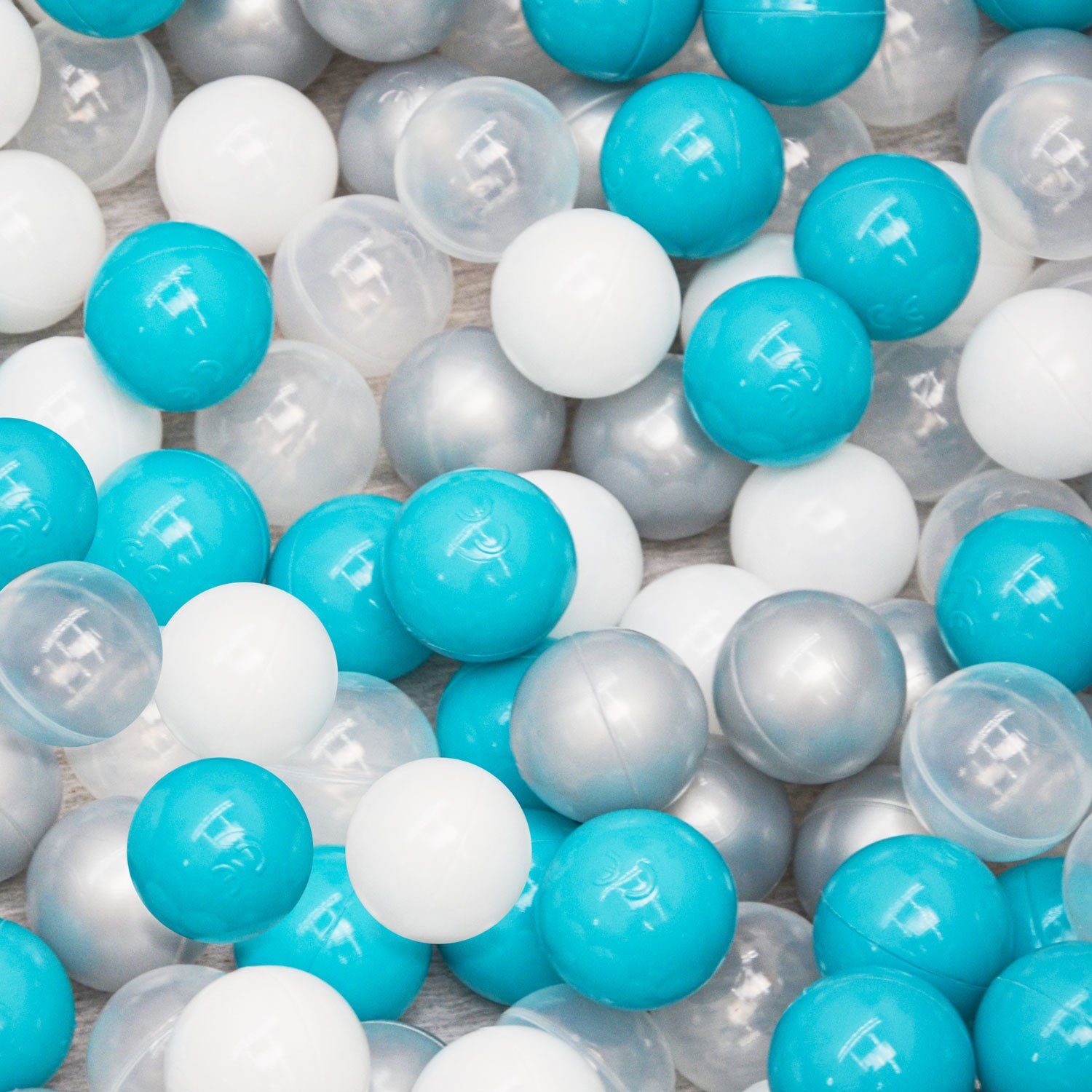Bällebad-Bälle Baby - 200 Bunte Bälle fürs Bällebad - Geprüfte Spielbälle für Kinder