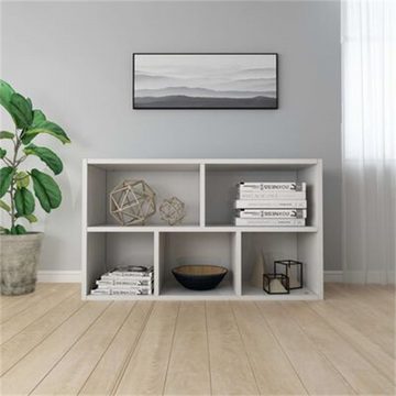 DOTMALL Bücherregal Bücherregal,Sideboard,Hochglanz-Weiß, 50x25x80 cm, Holzwerkstoff