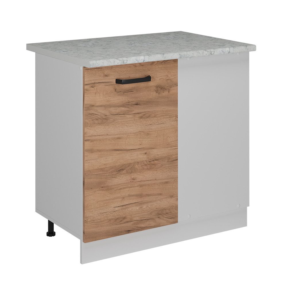 Vicco Eckunterschrank R-Line, Goldkraft Eiche/Weiß, 86 günstig online kaufen