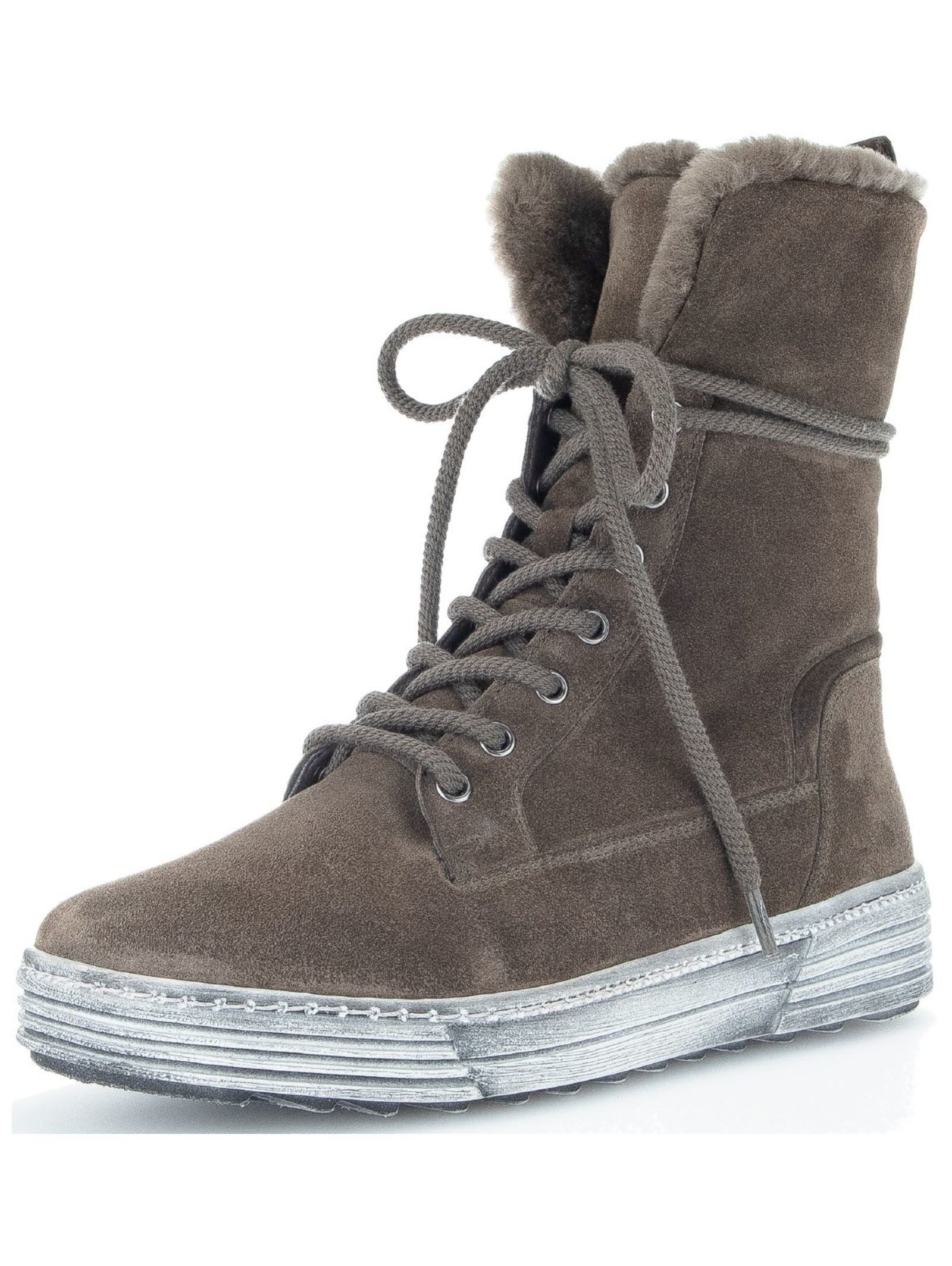 Gabor Gabor Stiefelette Veloursleder Schnürstiefelette