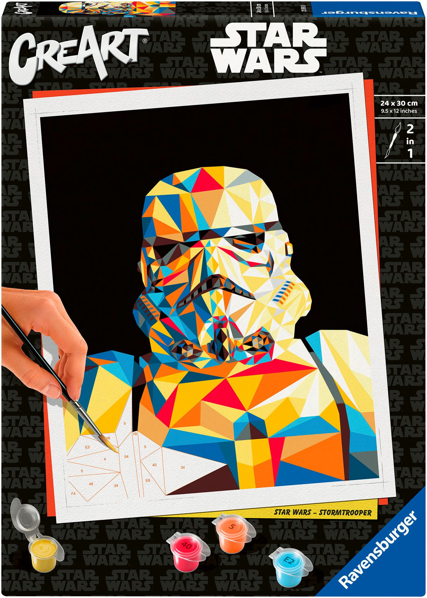 Ravensburger Malen nach Zahlen CreArt, Star Wars - Stormtrooper, Made in Europe