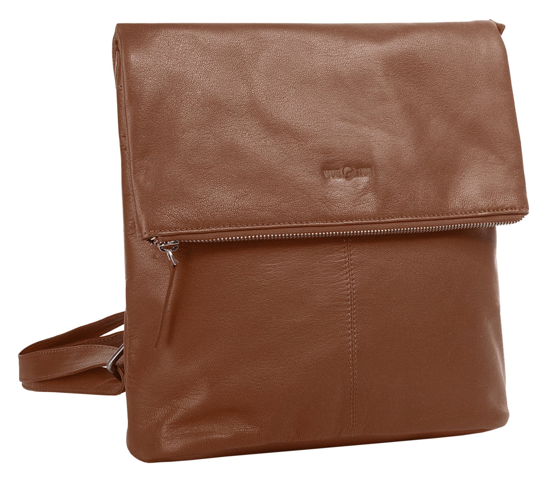 WouWou Cityrucksack, echt Leder günstig online kaufen