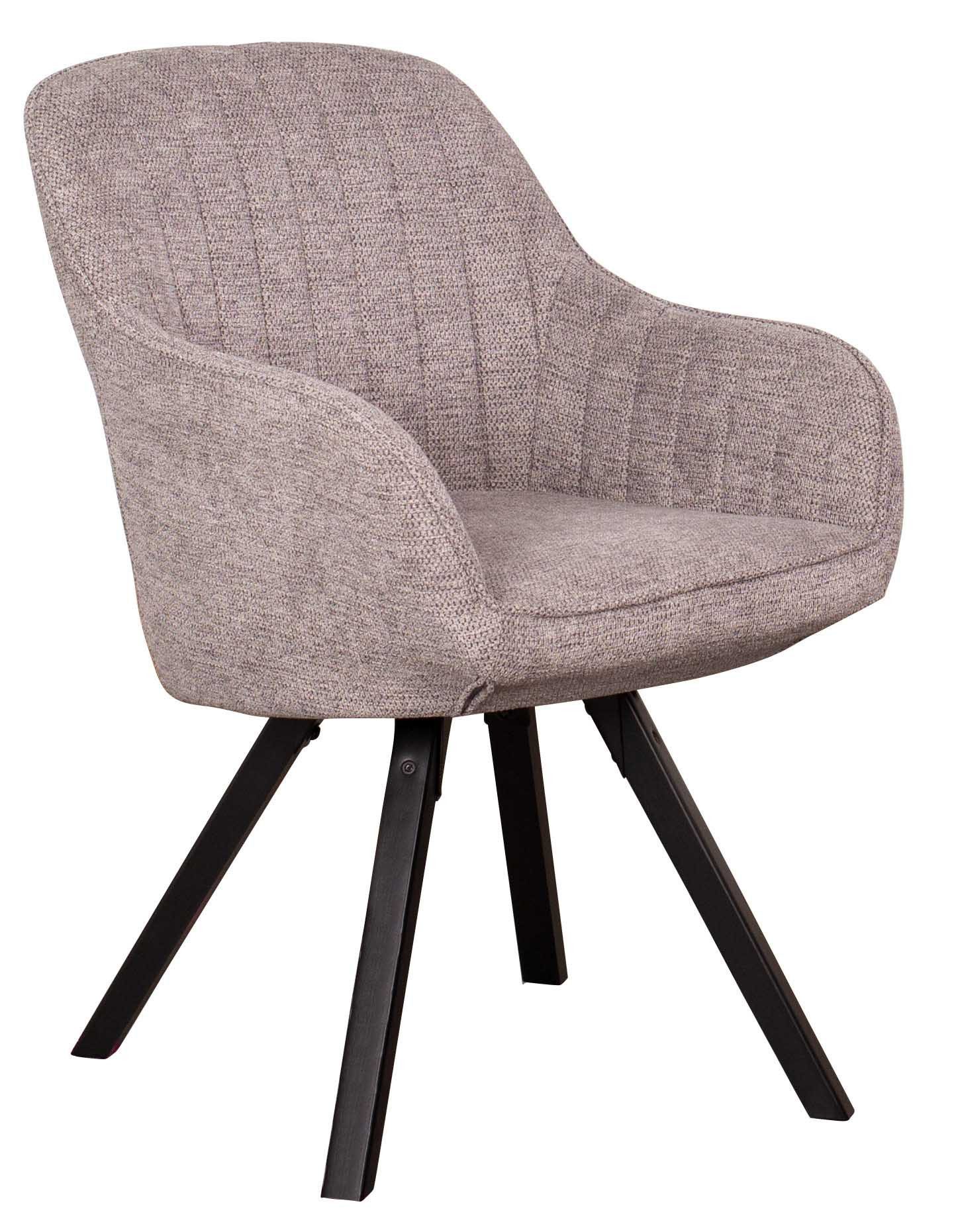 Esszimmersessel Matera Mouse grey drehbar