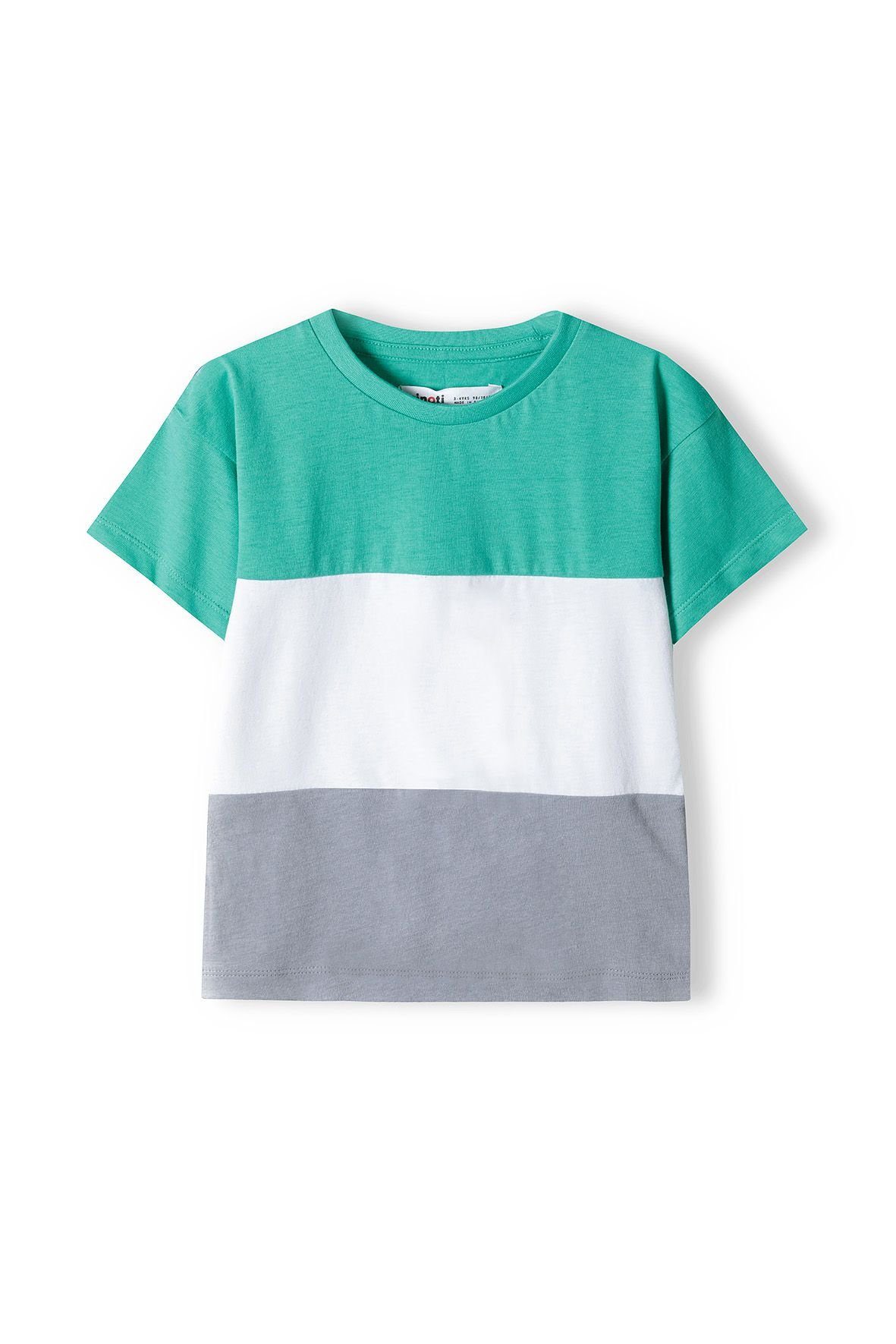 Sweatbermudas und Grün T-Shirt MINOTI Set Shorts & (12m-8y) T-Shirt