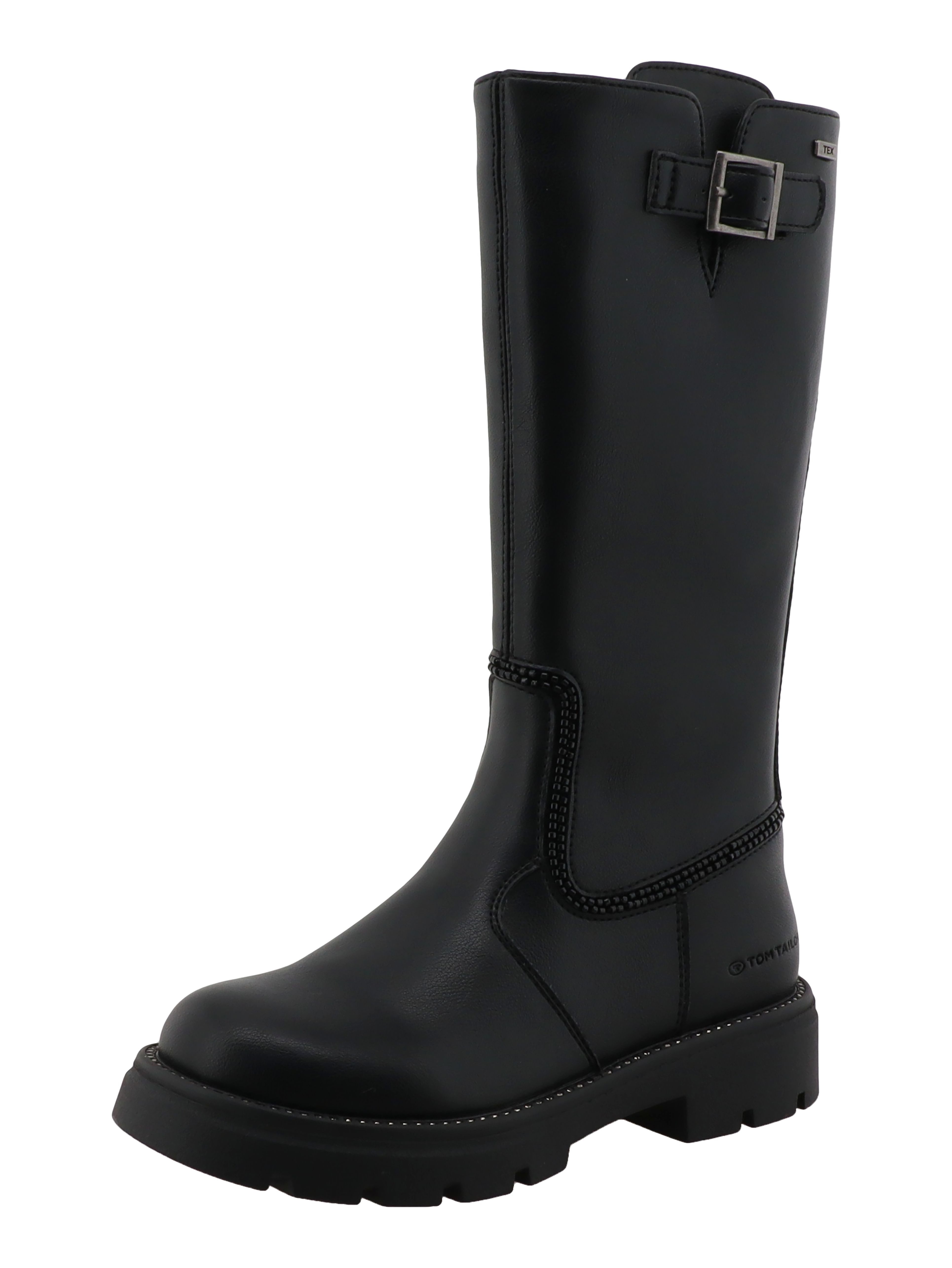TOM TAILOR Stiefel Langschaftstiefel mit Schmucksteinen an der Sohle verziert