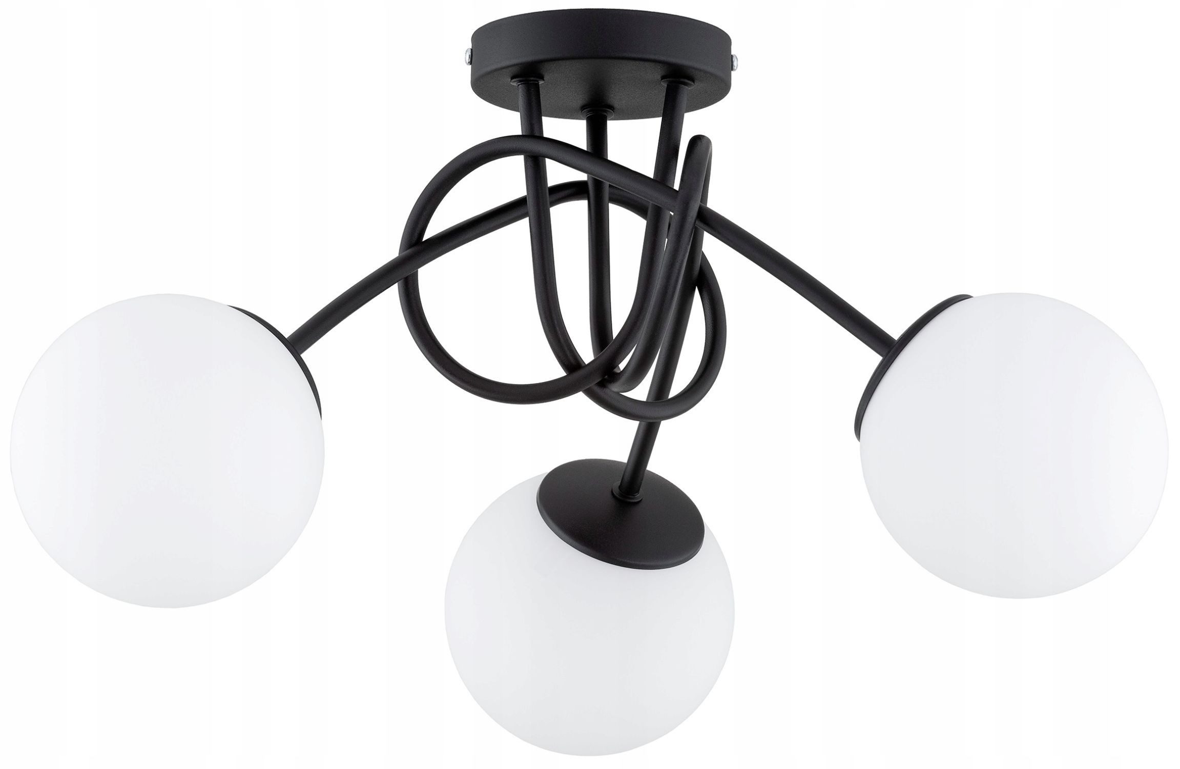 Licht-Erlebnisse Deckenleuchte ELIO, ohne Leuchtmittel, E27 40 cm breit 3-flammig Kugelschirm Modern