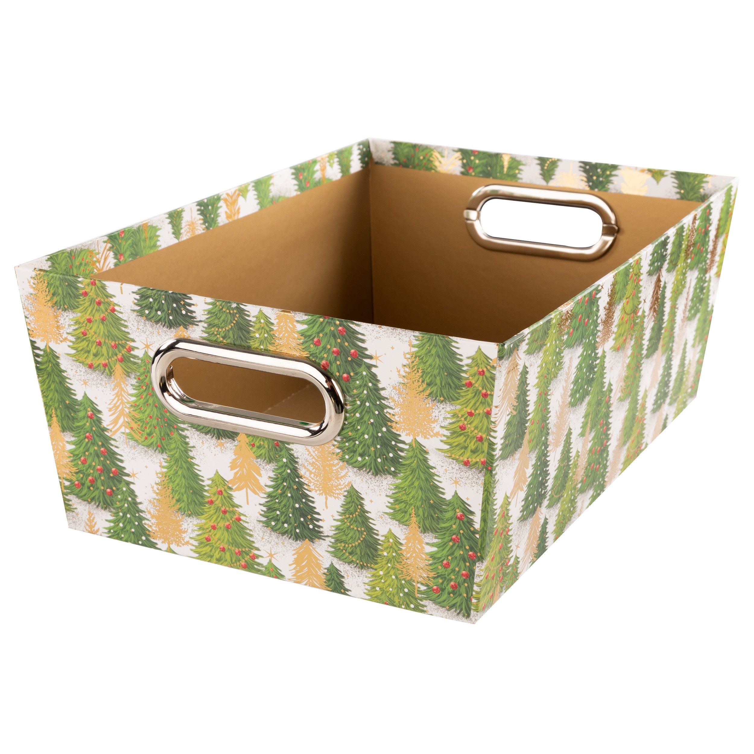 Idena Aufbewahrungskorb Idena Geschenkkorb Weihnachten Tannenbaum 33x22,9x12,7cm