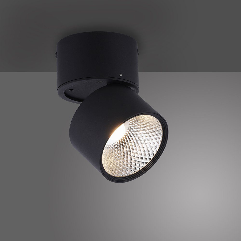 LED 2xLED/15W/3000K, Strahler Strahler Paul Spot schwenkbar, Deckenleuchte dimmbar, Deckenstrahler LED schwenkbar warmweißes PURE-NOLA, Switchmo, schwarz Licht Neuhaus