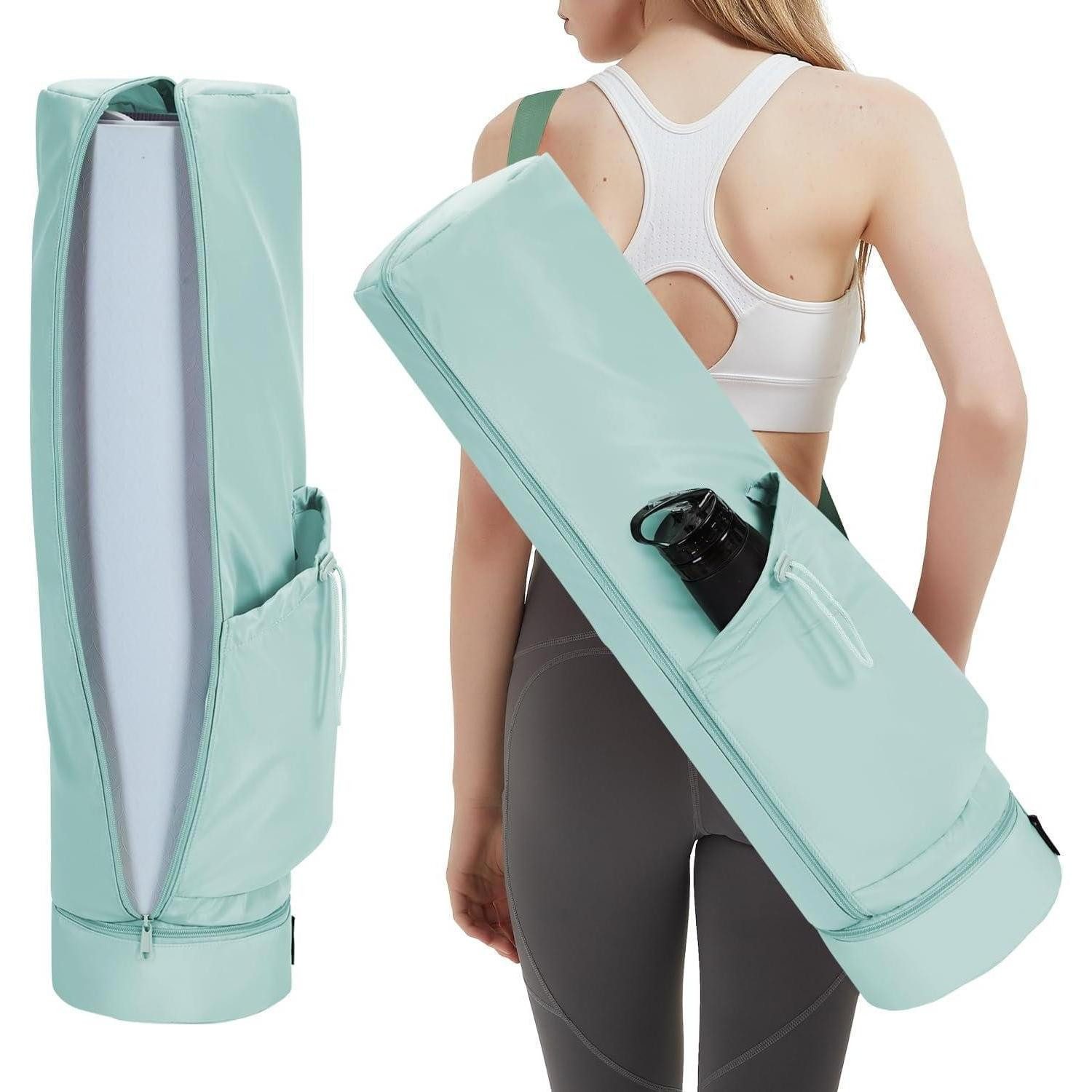 Yogatasche Yogatasche Damen mit Nassfach Flaschentasche Reißverschluss