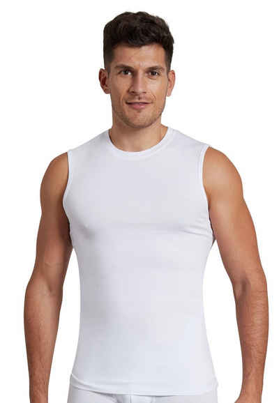 GÖTZBURG Unterhemd GÖTZBURG Herren Tank-Top weiß uni (1-St)