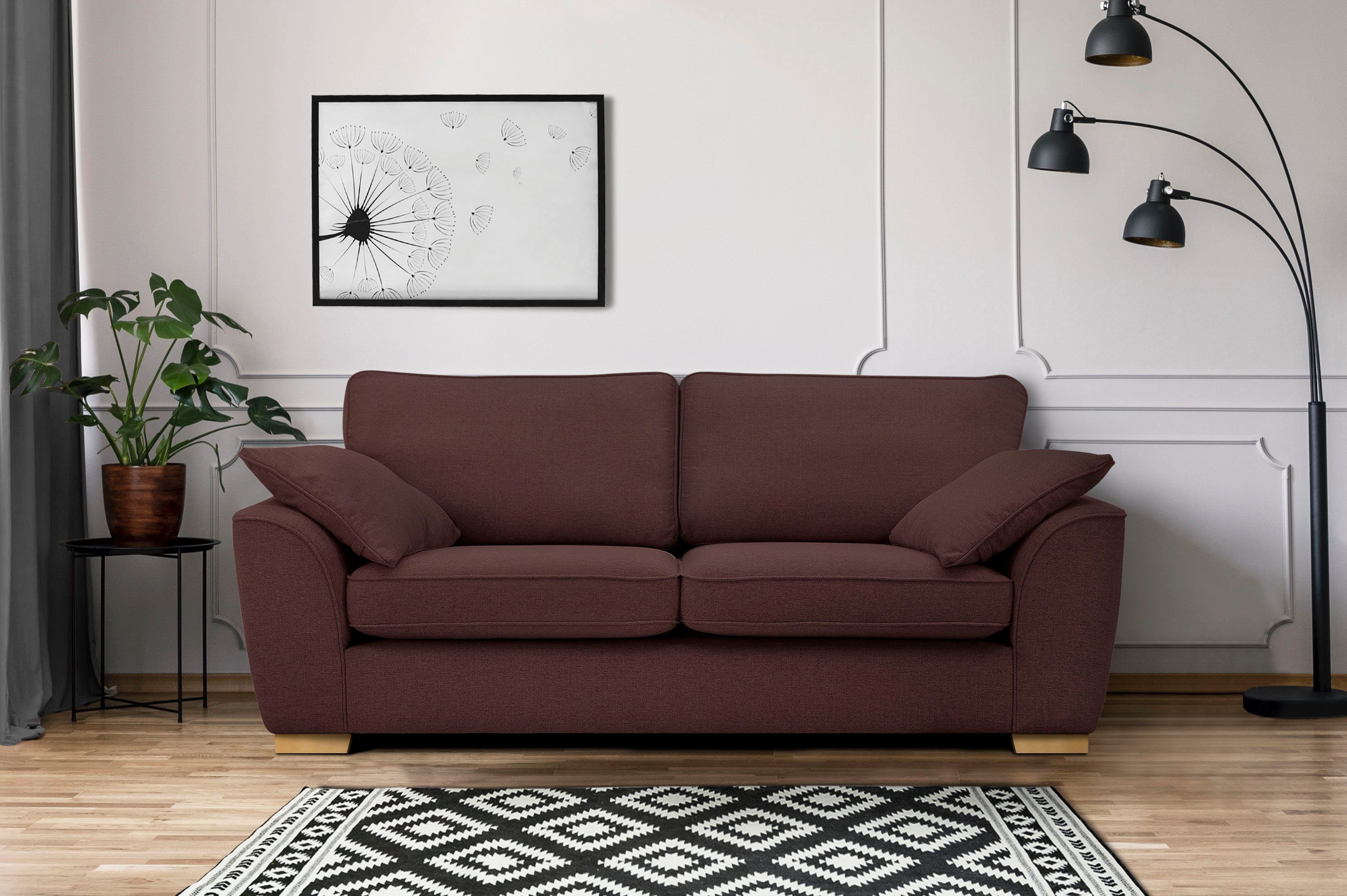 Home affaire 3-Sitzer Savoy, gemütliches Sofa günstig online kaufen