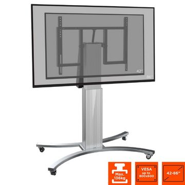 Celexon ExpertDisplay-Rollwagen Adjust-V4286S mit Kippfunktion - 50cm Hub TV-Wandhalterung, (bis 86 Zoll, elektrisch höhenverstellbar, max VESA 800 x 600, schwarz/silber)