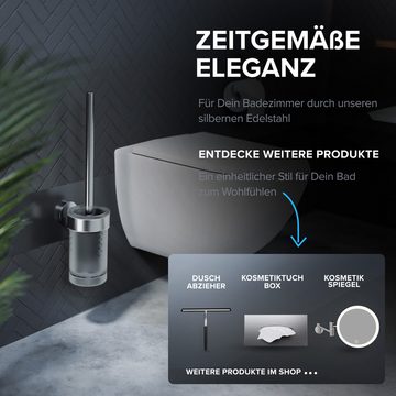ovimar WC-Reinigungsbürste Tranerodde, (1-tlg), aus Edelstahl in Silber zur Zum Bohren