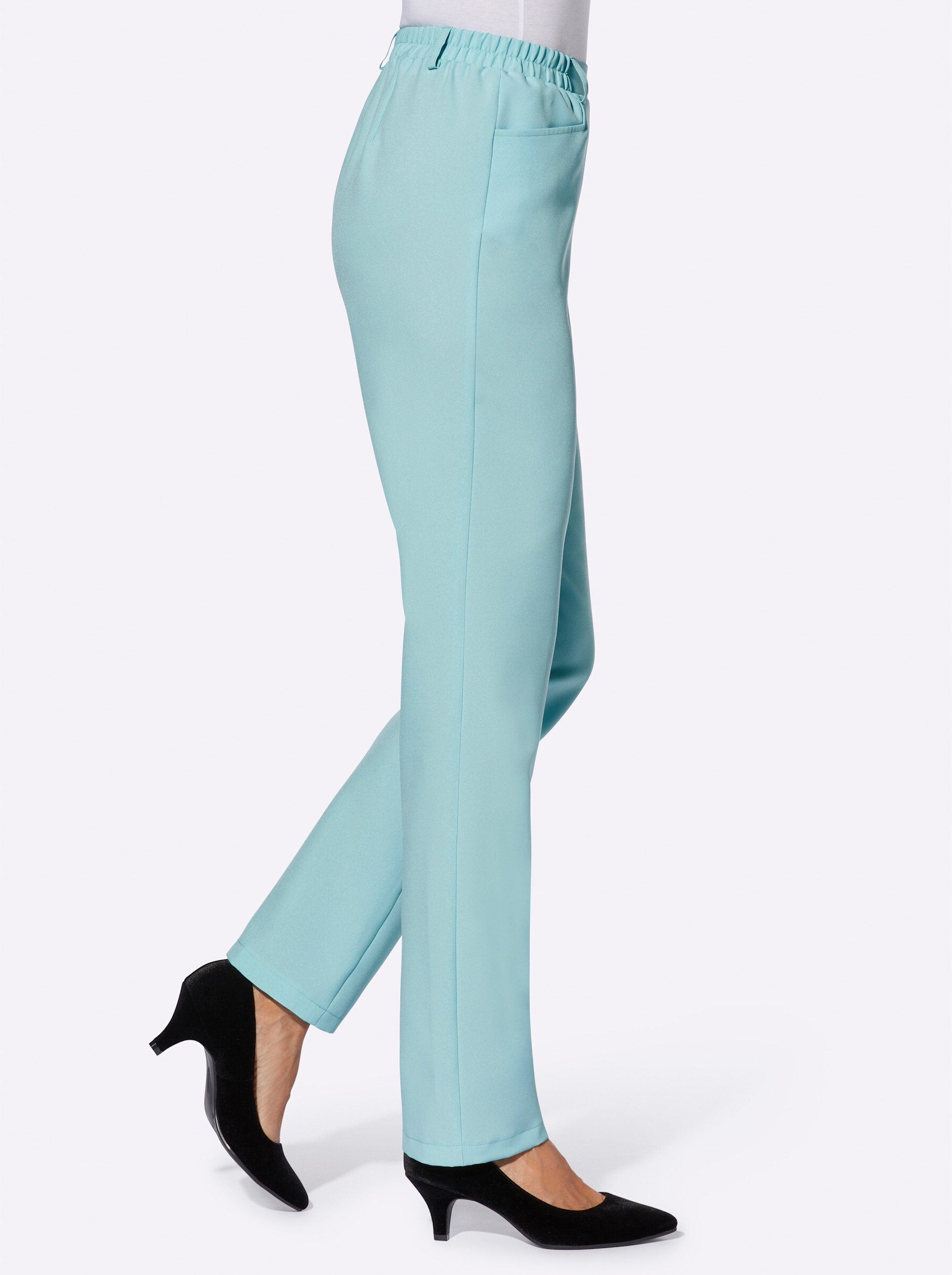 Sieh an! Jerseyhose Bügelfaltenhose Innenbeinlänge ca. günstig online kaufen