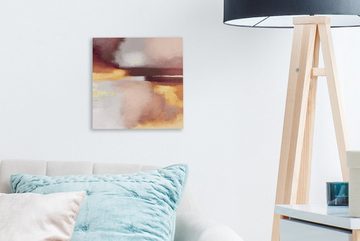 OneMillionCanvasses® Leinwandbild Malen - Abstrakt - Pastell, (1 St), Leinwand Bilder für Wohnzimmer Schlafzimmer