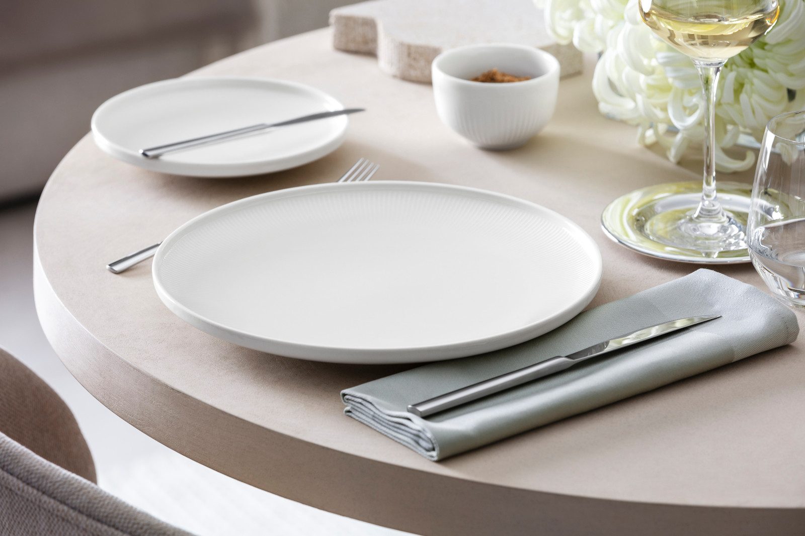 Villeroy & Boch Teller-Set Afina Speiseteller weiß 27cm Set6, Premium Porcelain