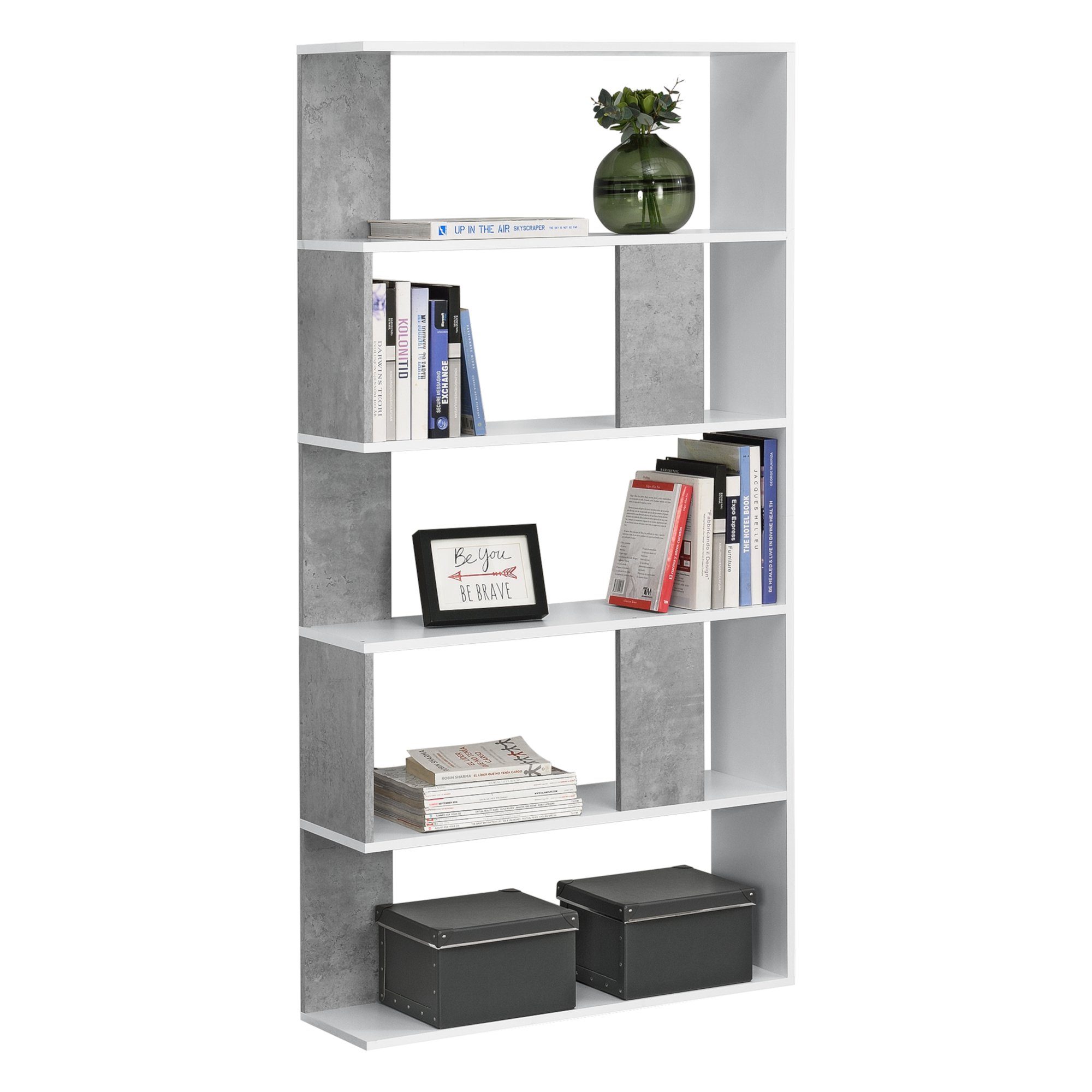 en.casa Bücherregal, »Aneby« Regal mit 5 günstig online kaufen