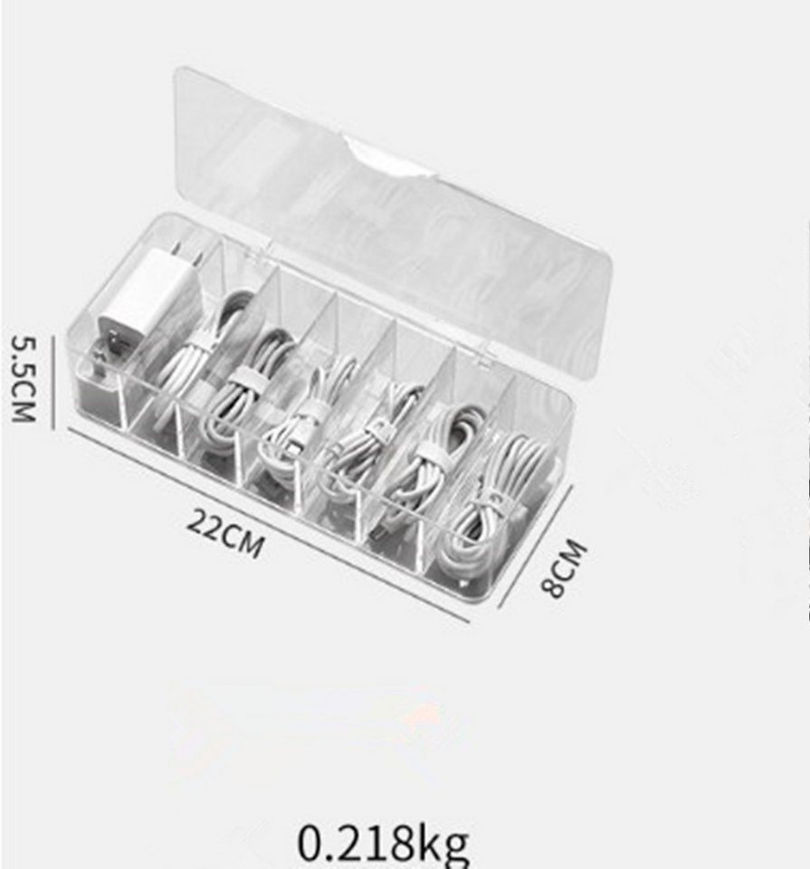 Thumbnail - autolock Stromverbrauchszähler 2 Stück Kabel Organizer Box,Kabel Aufbewahrungs Box,Ladekabel, Organizer7/8 Fächer,Kabel ...