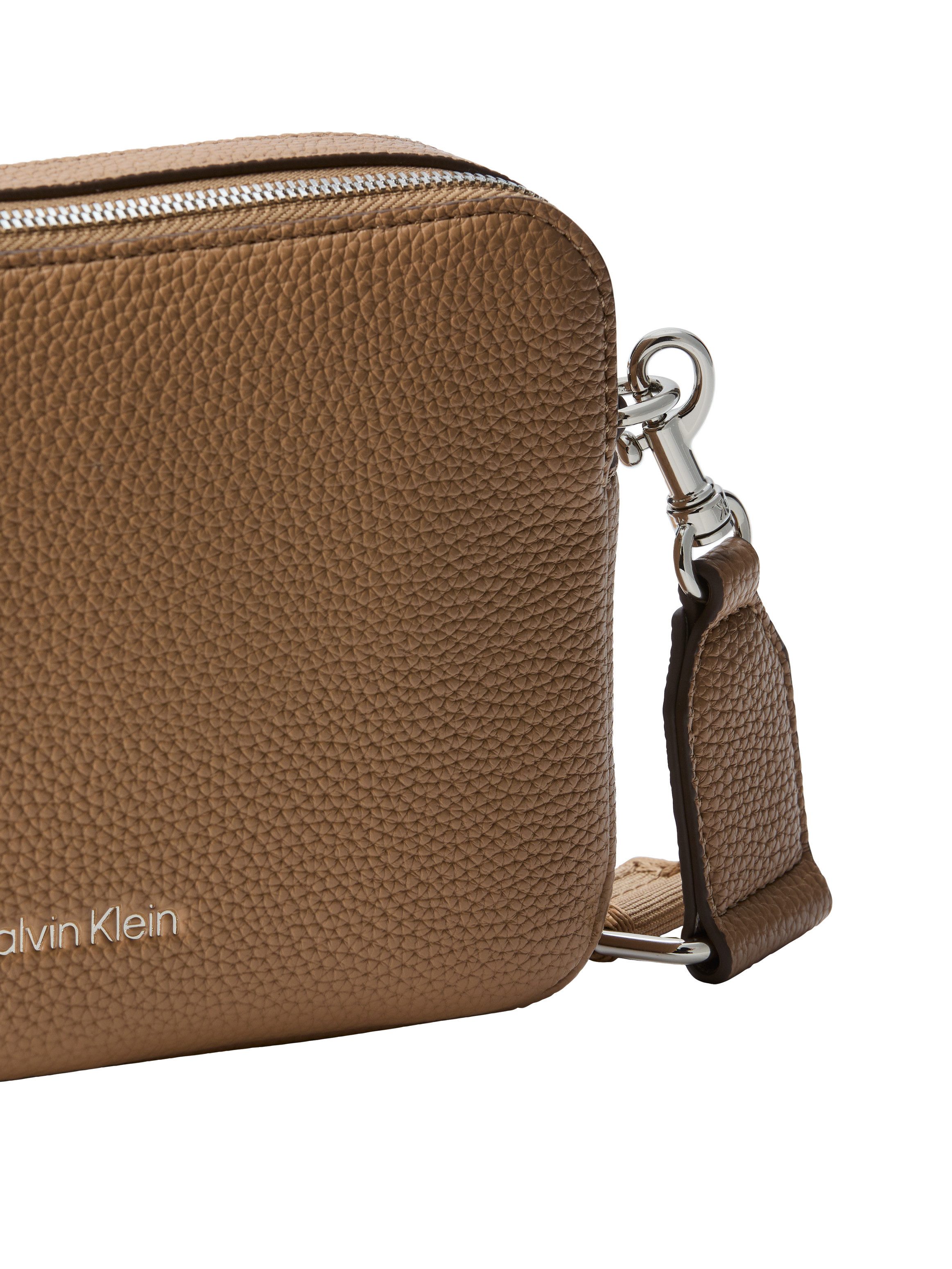 Calvin Klein Umhängetasche WEBBING 2X STRAP CAMERA BAG, Damen Schultertasche, Handtasche mit Logoschriftzügen