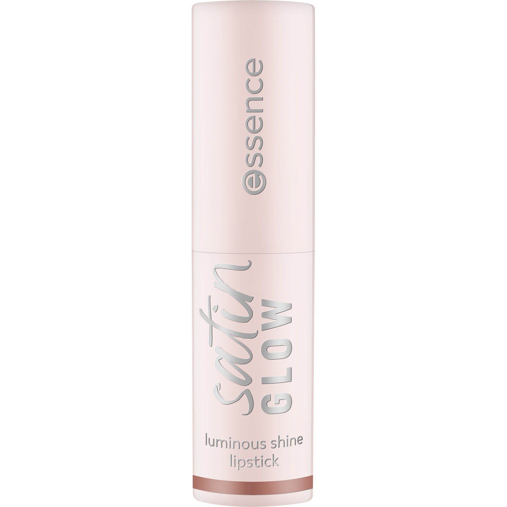 Essence Lippenstift satin GLOW luminous shine lipstick, 3-tlg., 3-tlg., Satin-Finish, langanhaltend, Farbintensiv, hohe Deckkraft