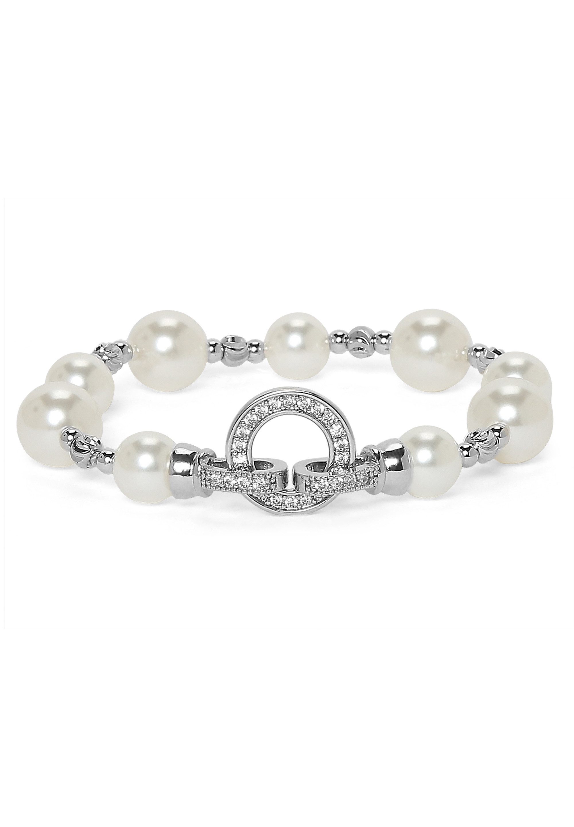 MISH Armband Hibiscus, Diamantverzierte Schnalle, Perlendetails günstig online kaufen