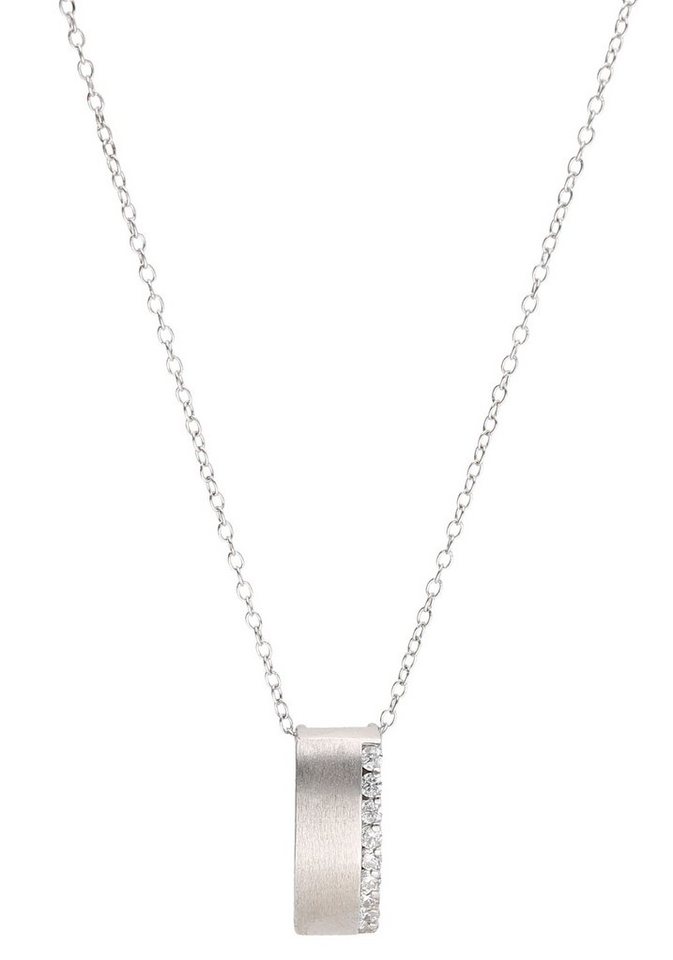 Firetti Kette mit Anhänger Schmuck Geschenk Silber 925 Halsschmuck  Halskette Ankerkette, zu Kleid, Shirt, Jeans, Sneaker! Anlass Geburtstag  Weihnachten, Echtschmuck Echtsilber Silberschmuck Silber 925 - rhodiniert