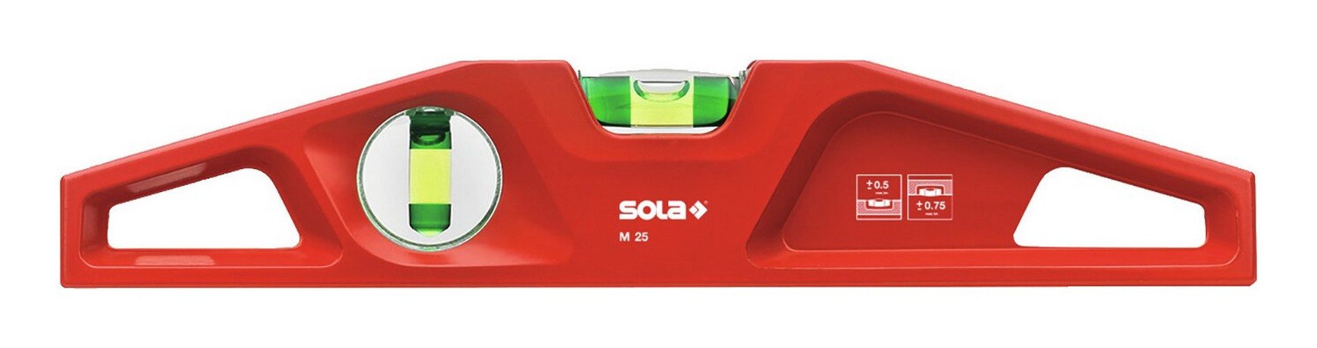 SOLA Wasserwaage, Alu-Guss M 25