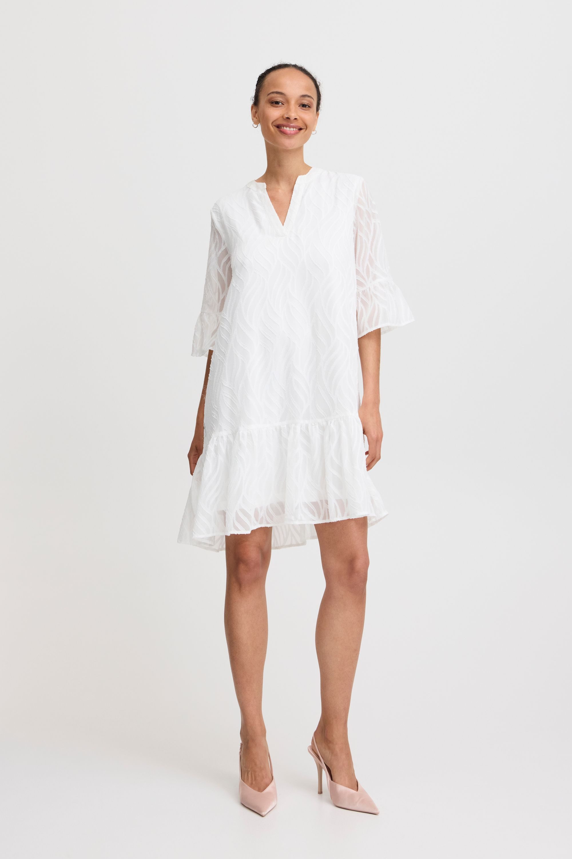 b.young A-Linien-Kleid BYFRIKKE VNECK DRESS - günstig online kaufen