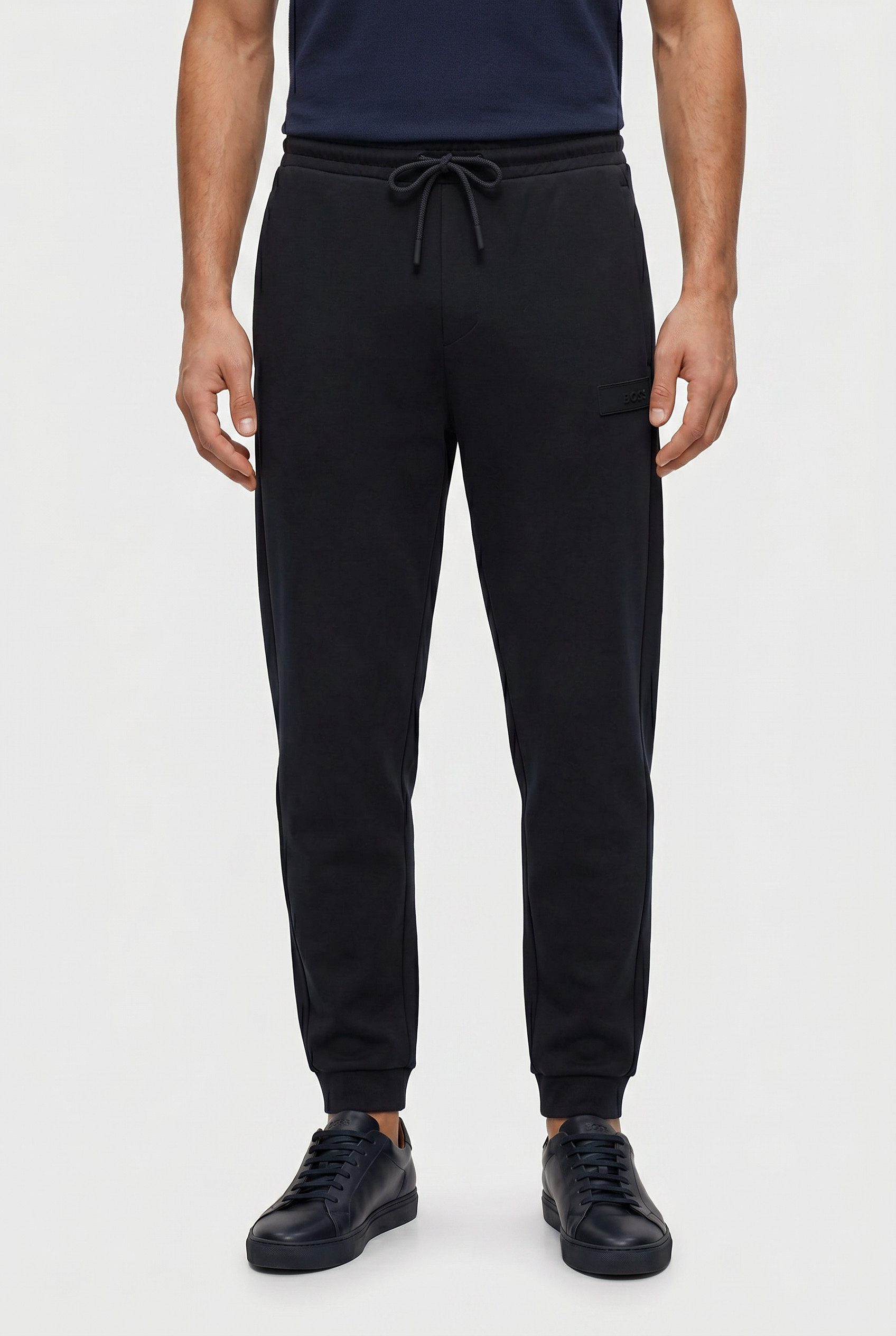 BOSS GREEN Sweathose elastischer Bund, Relaxed Fit, Baumwoll-Mix
