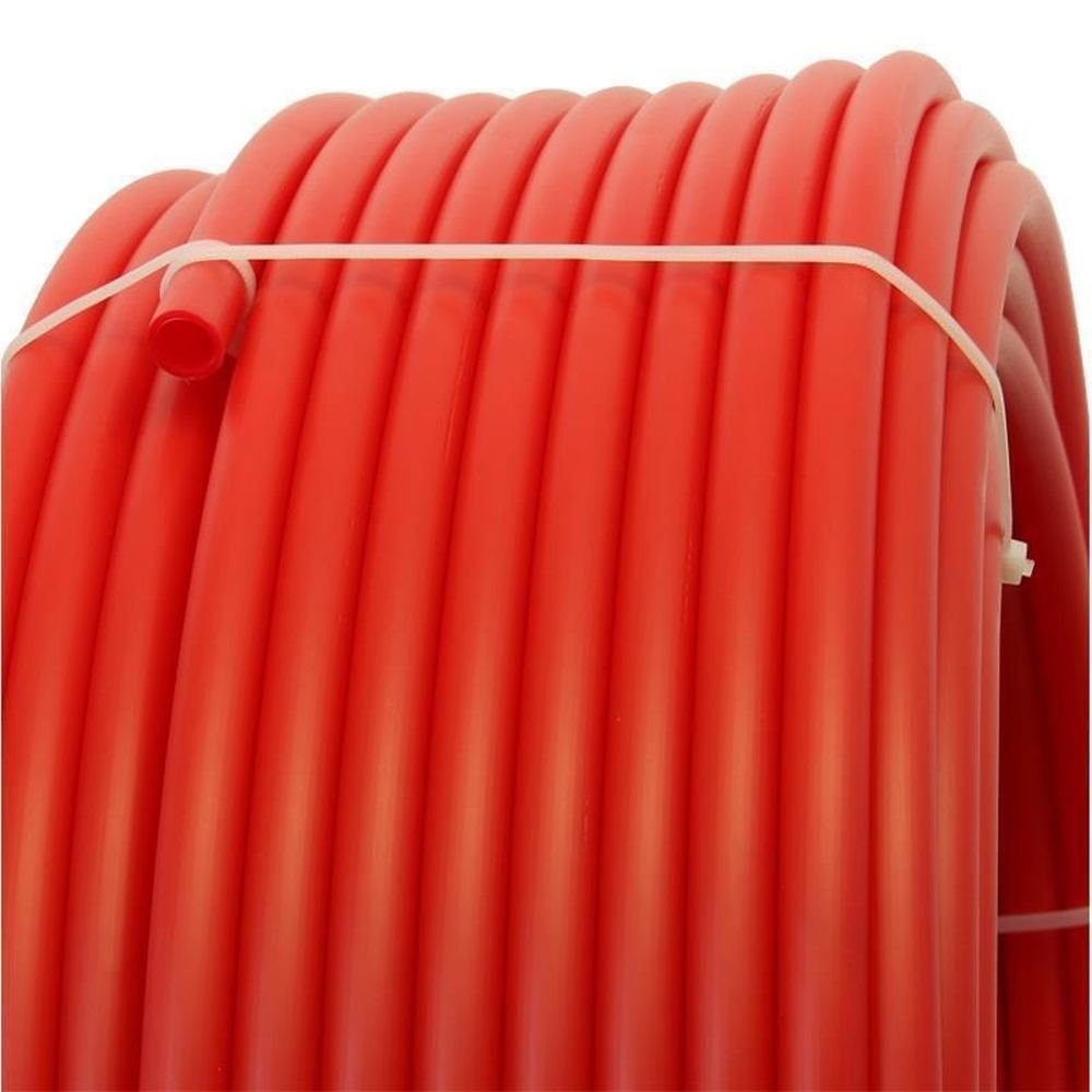 Hoopomania HDPE-Rohr Kunststoffrohr aus HDPE-20mm, ROT, Meterware, (Meterware), Kunststoffrohr, 16 mm