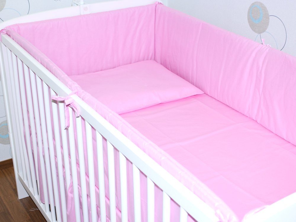 Babybettwäsche Baby Kinder Bettset- 3-5 teiliges mit 420 Nestchen Bettwäsche