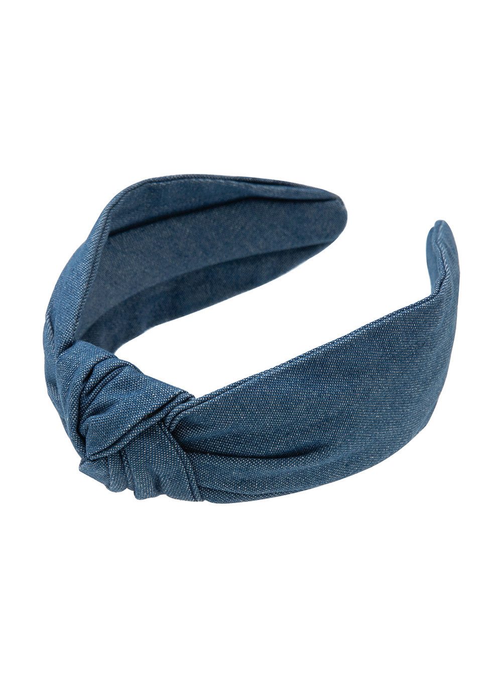 axy Haarreif Haarreif mit Knoten aus Jeansstoff, Vintage Damen Haareifen Haarband