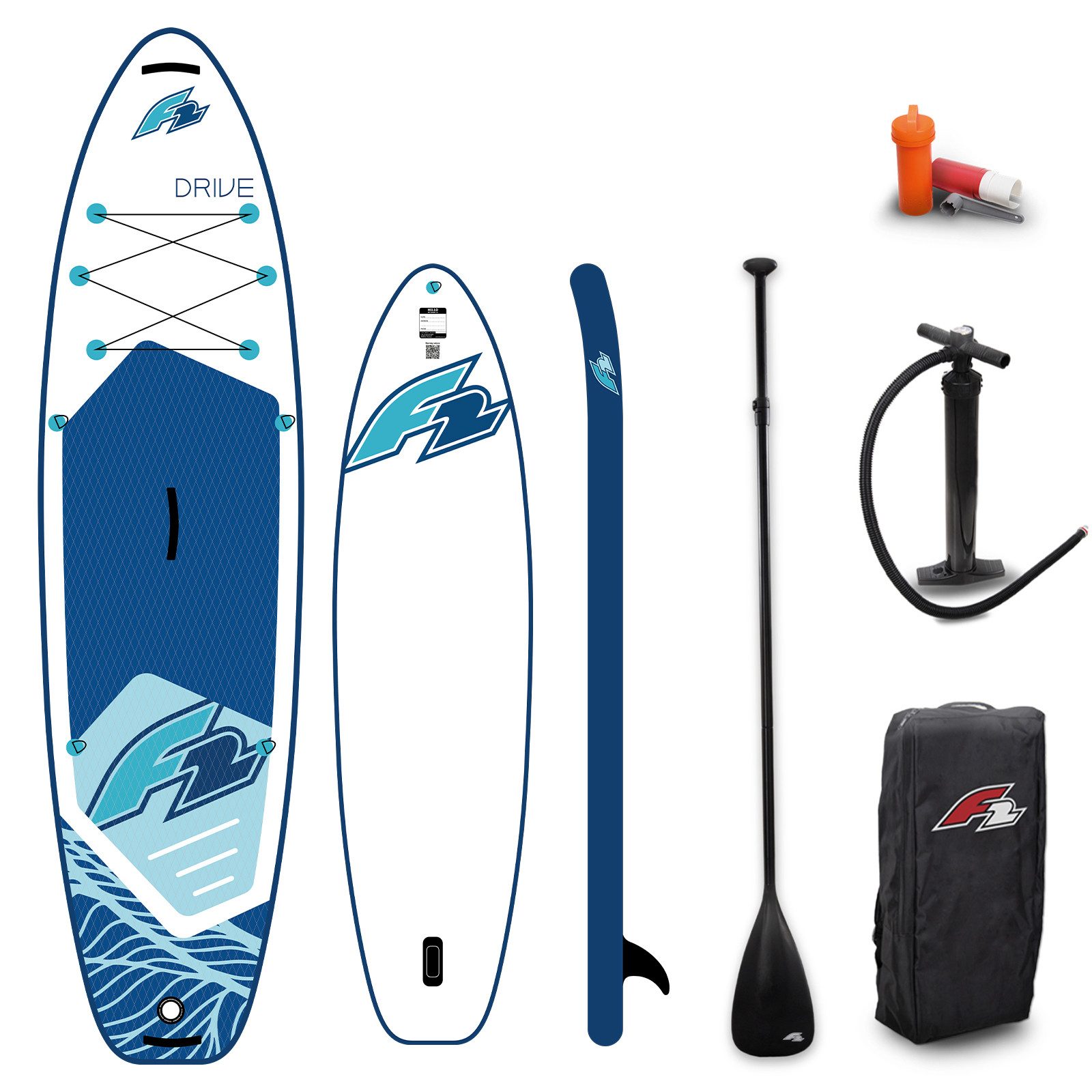 F2 SUP-Board F2 SUP Stand Up Paddle Board Drive 350cm 11,5 Weiss, Stand up paddle board