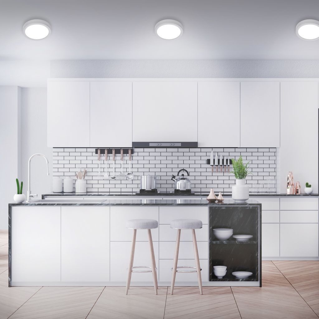 Briloner Leuchten LED Deckenleuchte 7117-414, LED fest integriert, 2700K - Extra-Warmweiß, Deckenlampe modern 16,5W 1600lm 4000K IP20 Ø22,5cm