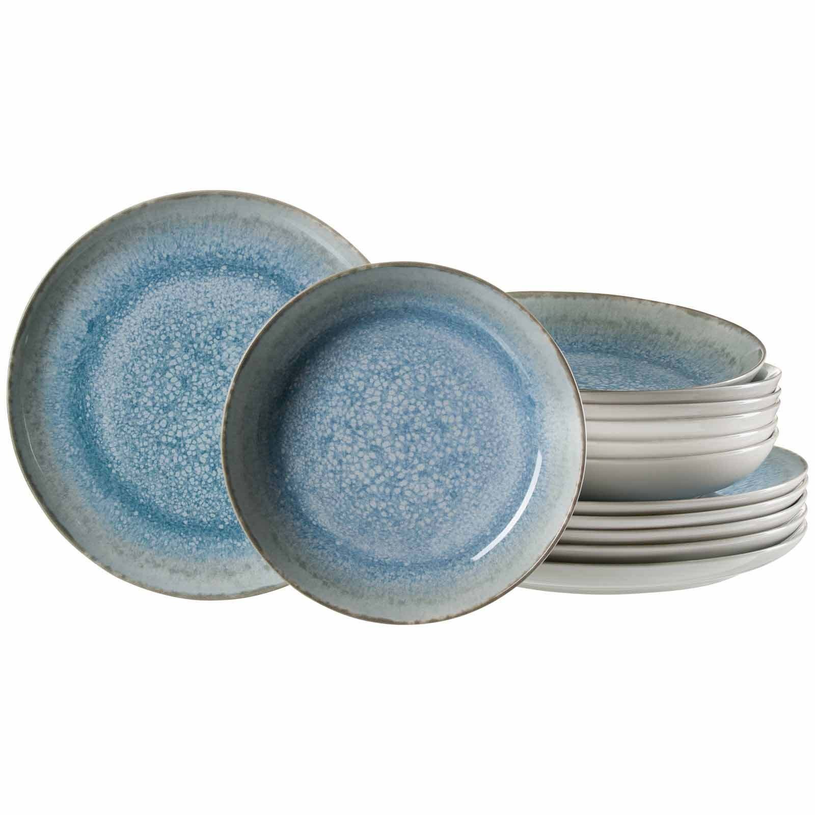 Ritzenhoff & Breker Tafelservice Oslo Tafelservice 12er Set (12-tlg), 6 Personen, Steinzeug