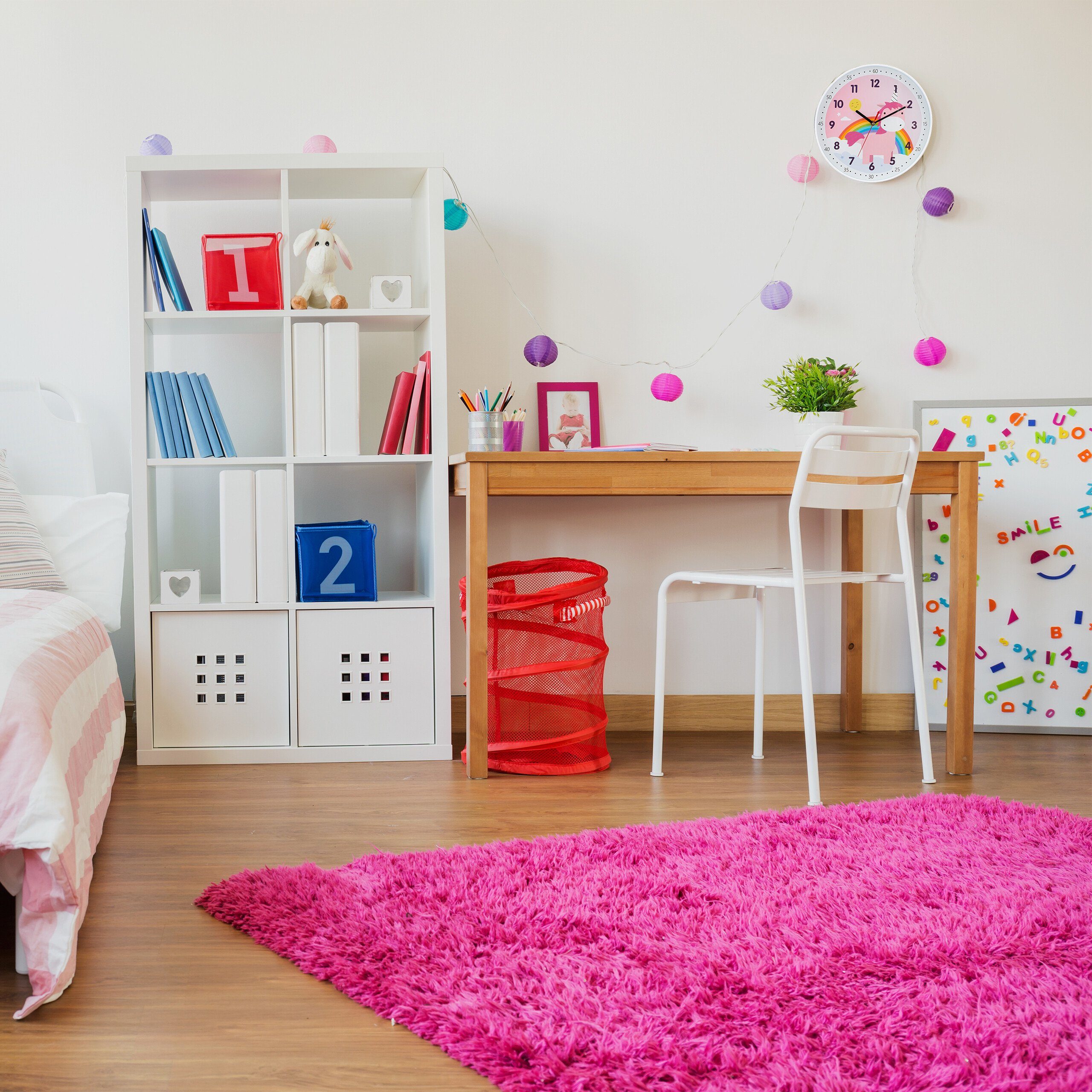 relaxdays Wanduhr Einhorn Wanduhr günstig online kaufen