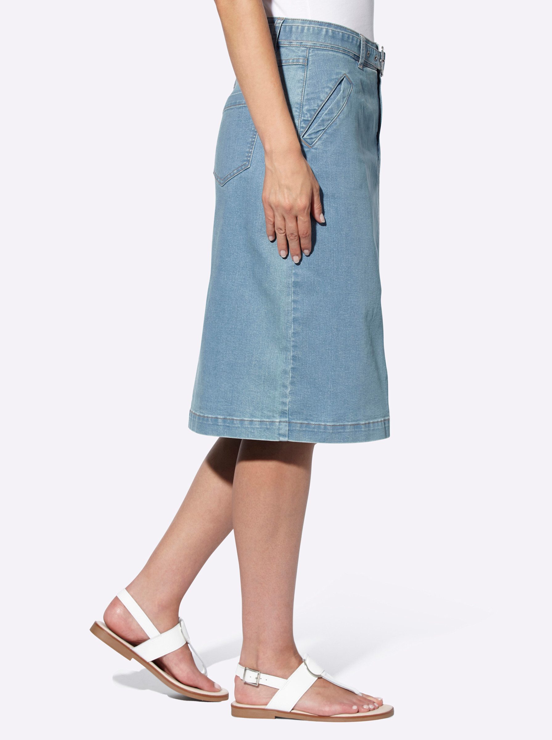 heine A-Linien-Rock Jeansrock